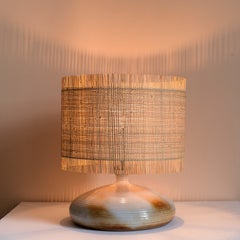 Ceramic Clay Table Lamp, Atelier Grès du Marais, France 1960s