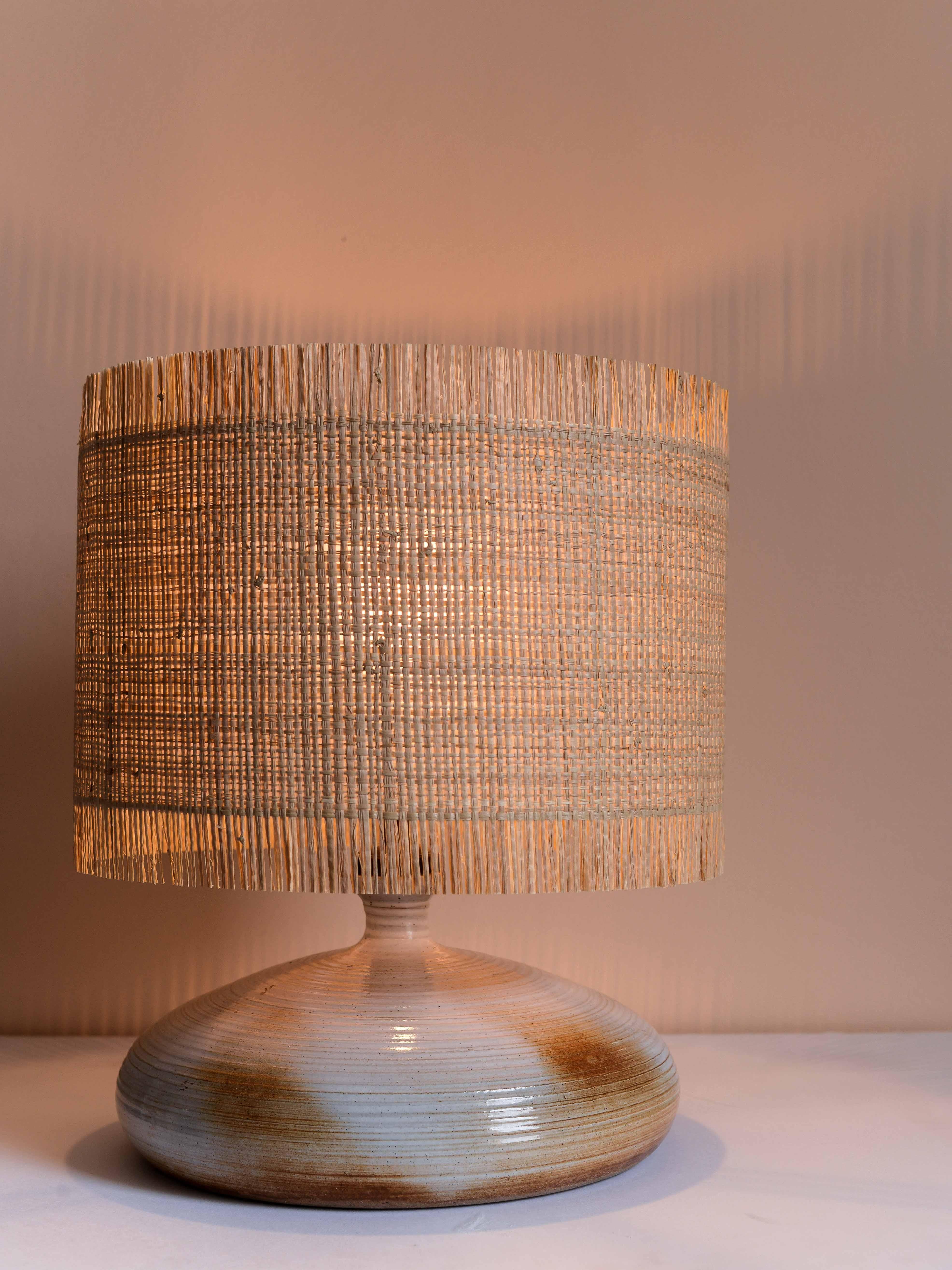 Ceramic Clay Table Lamp, Atelier Grès du Marais, France 1960s 1