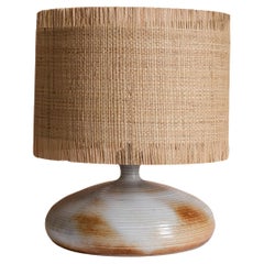 Ceramic Clay Table Lamp, Atelier Grès du Marais, France 1960s