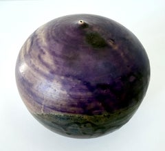 Ceramic Closed-Form Moon Pot by Toshiko Takaezu