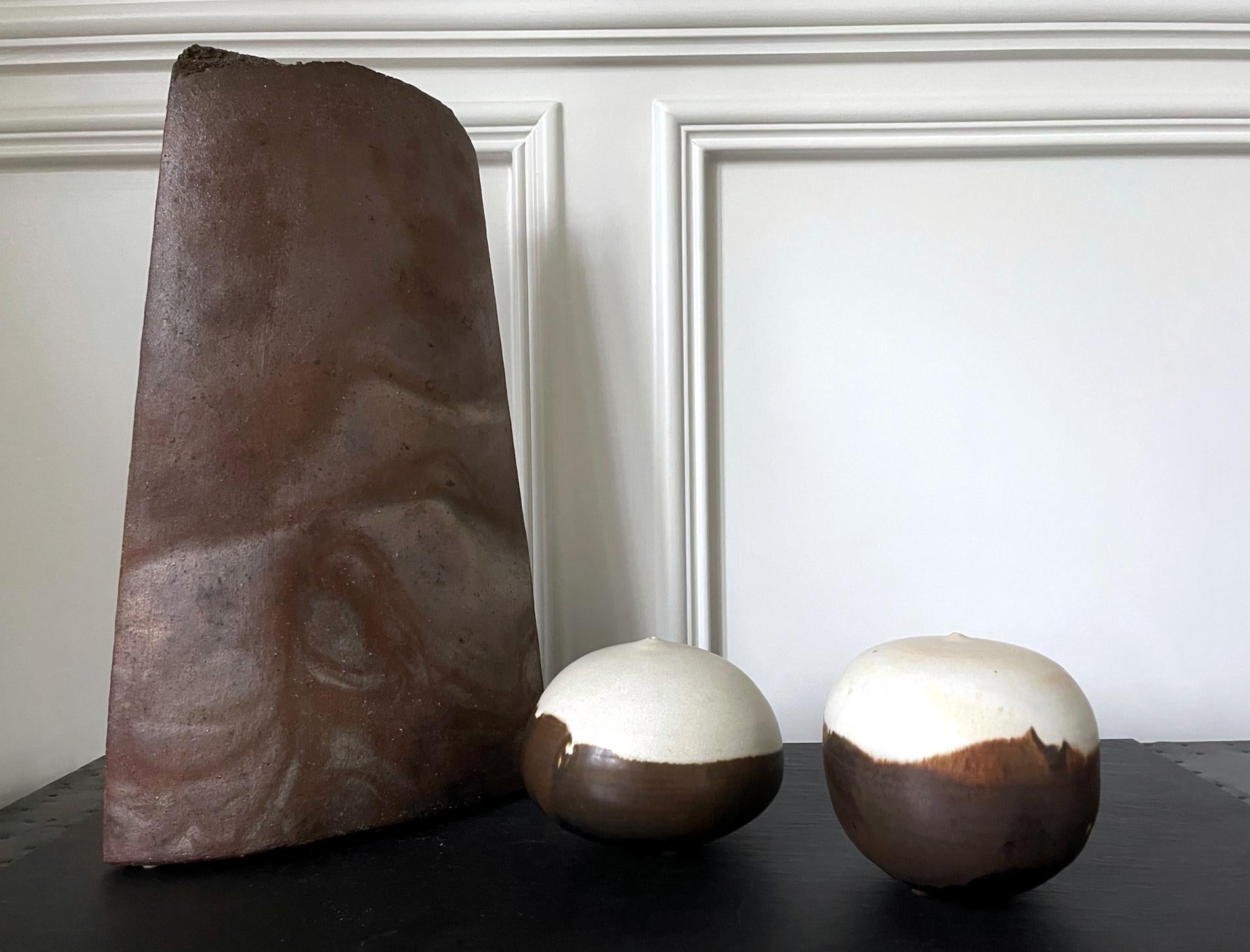Ceramic Closed Form Sculpture by Toshiko Takaezu 5