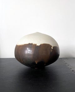 Ceramic Closed Form Vessel with Rattle by Toshiko Takaezu