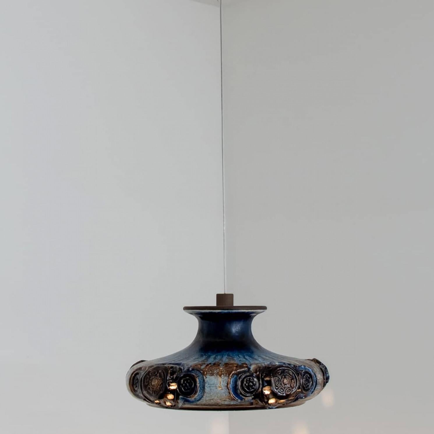 Lights en céramique Cobalt, Danemark, 1970 en vente 2