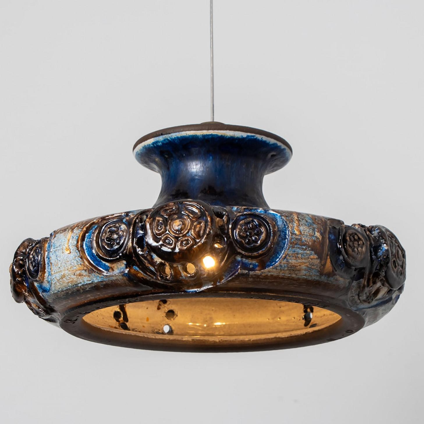 Lights en céramique Cobalt, Danemark, 1970 en vente 1