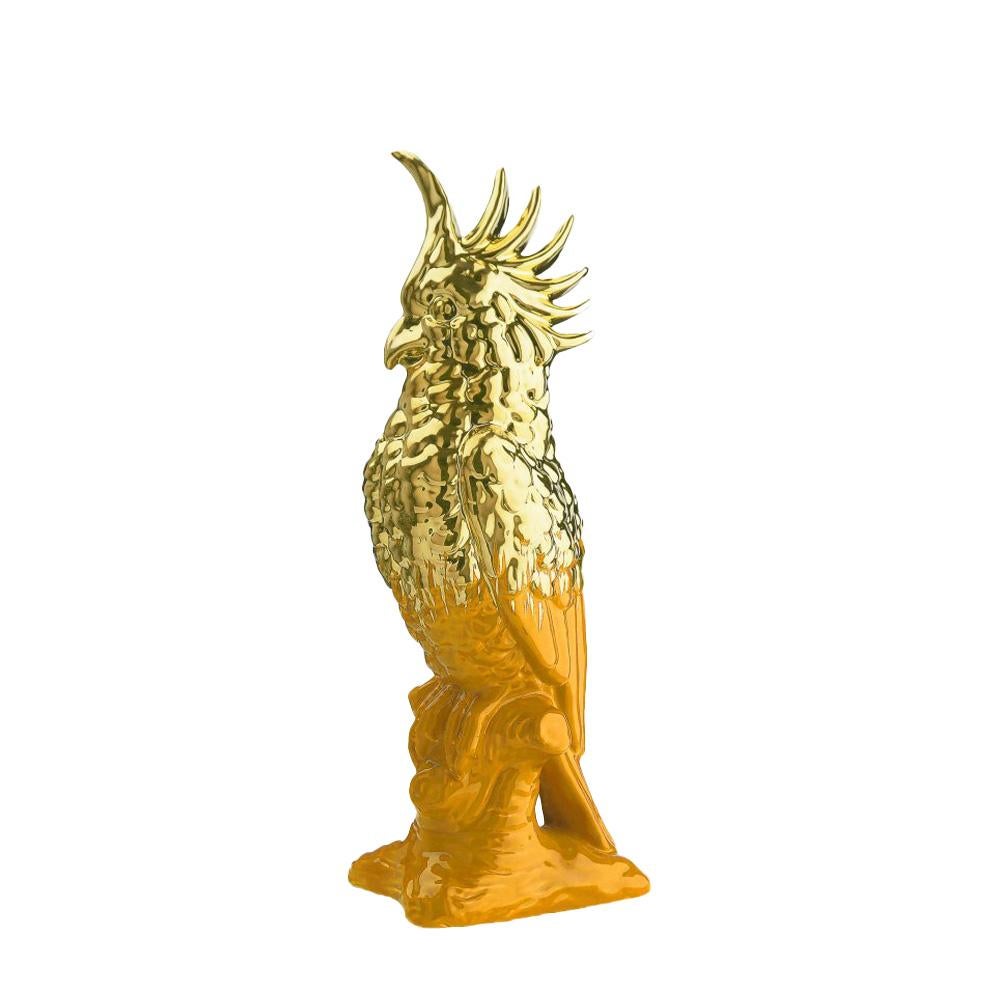 Kakadu-Papagei-Skulptur aus Keramik von Marioni im Angebot 1