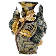 Ceramic  Cockatoo Vase , hand made in South Africa
