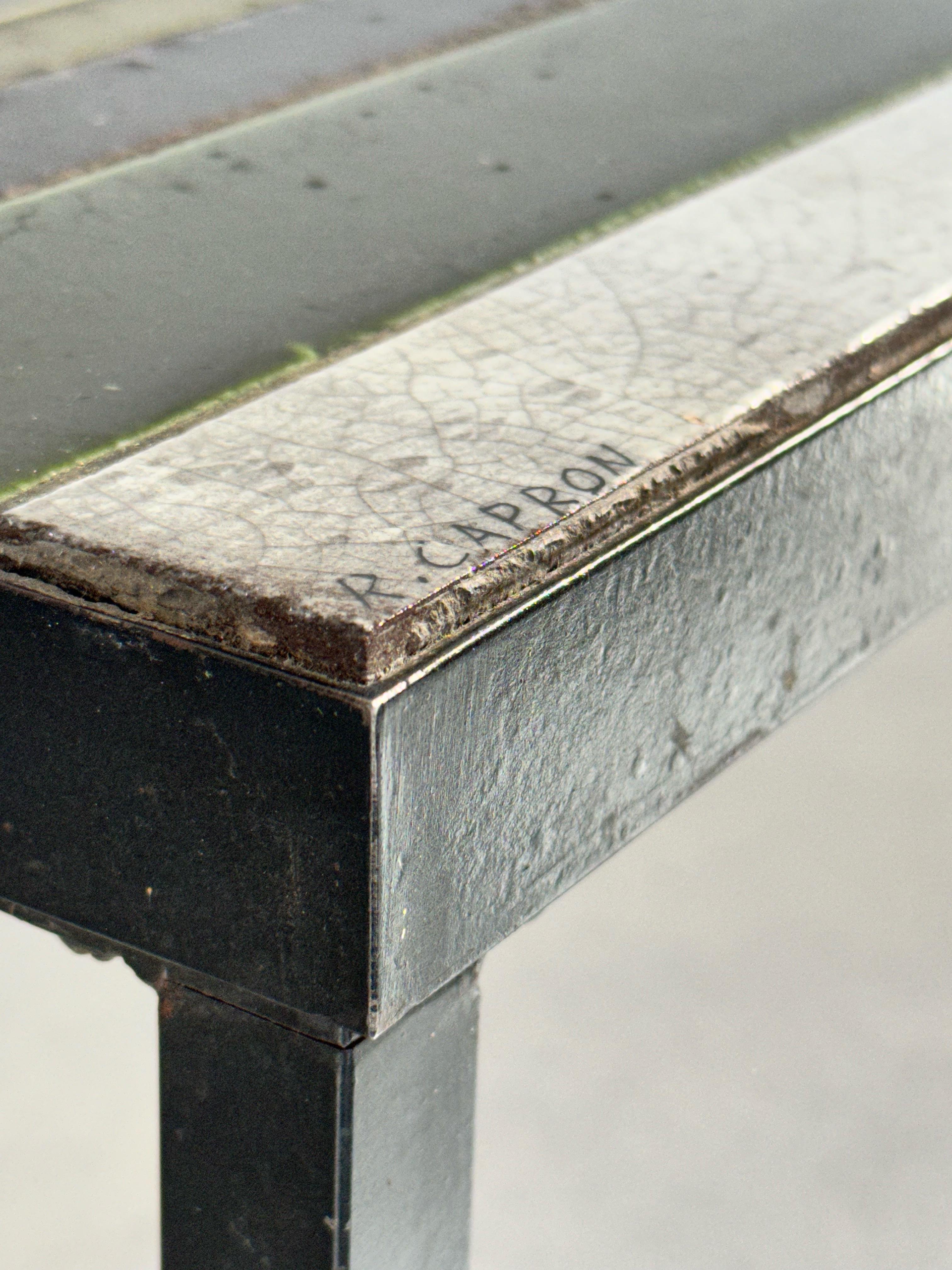 Table basse en céramique de l'artiste Roger Capron, sud de la France, Vallauris, années 1960 6