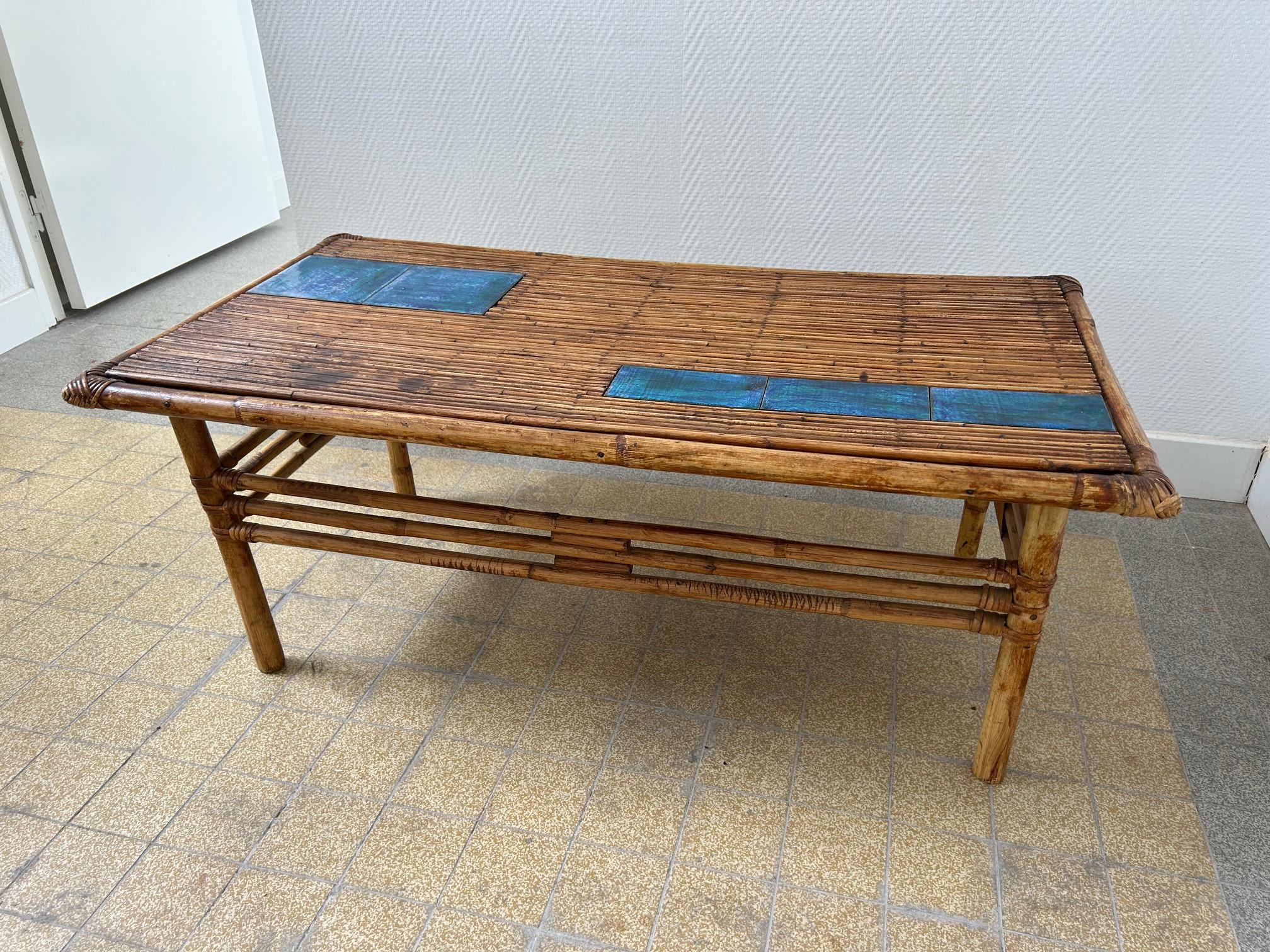 French Ceramic Coffee Table by Cloutier, France, Circa 1960s For Sale