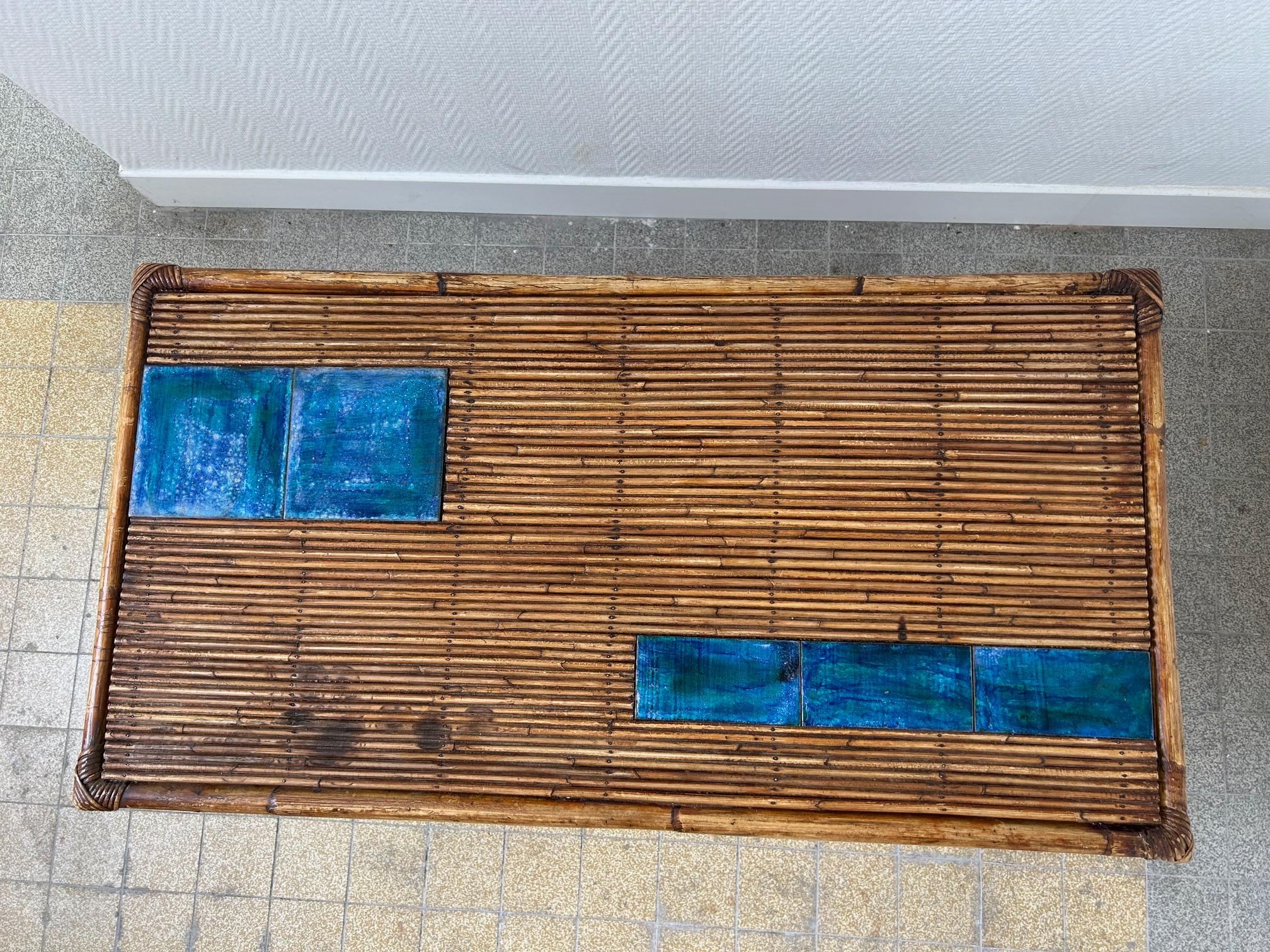 Ceramic Coffee Table by Cloutier, France, Circa 1960s In Good Condition For Sale In Paris, FR