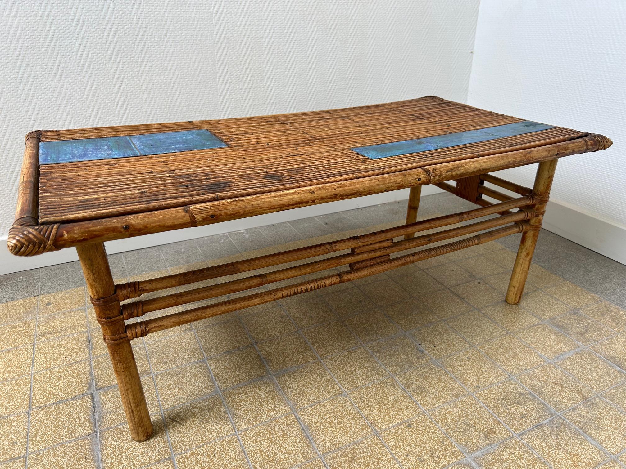 Ceramic Coffee Table by Cloutier, France, Circa 1960s For Sale 1