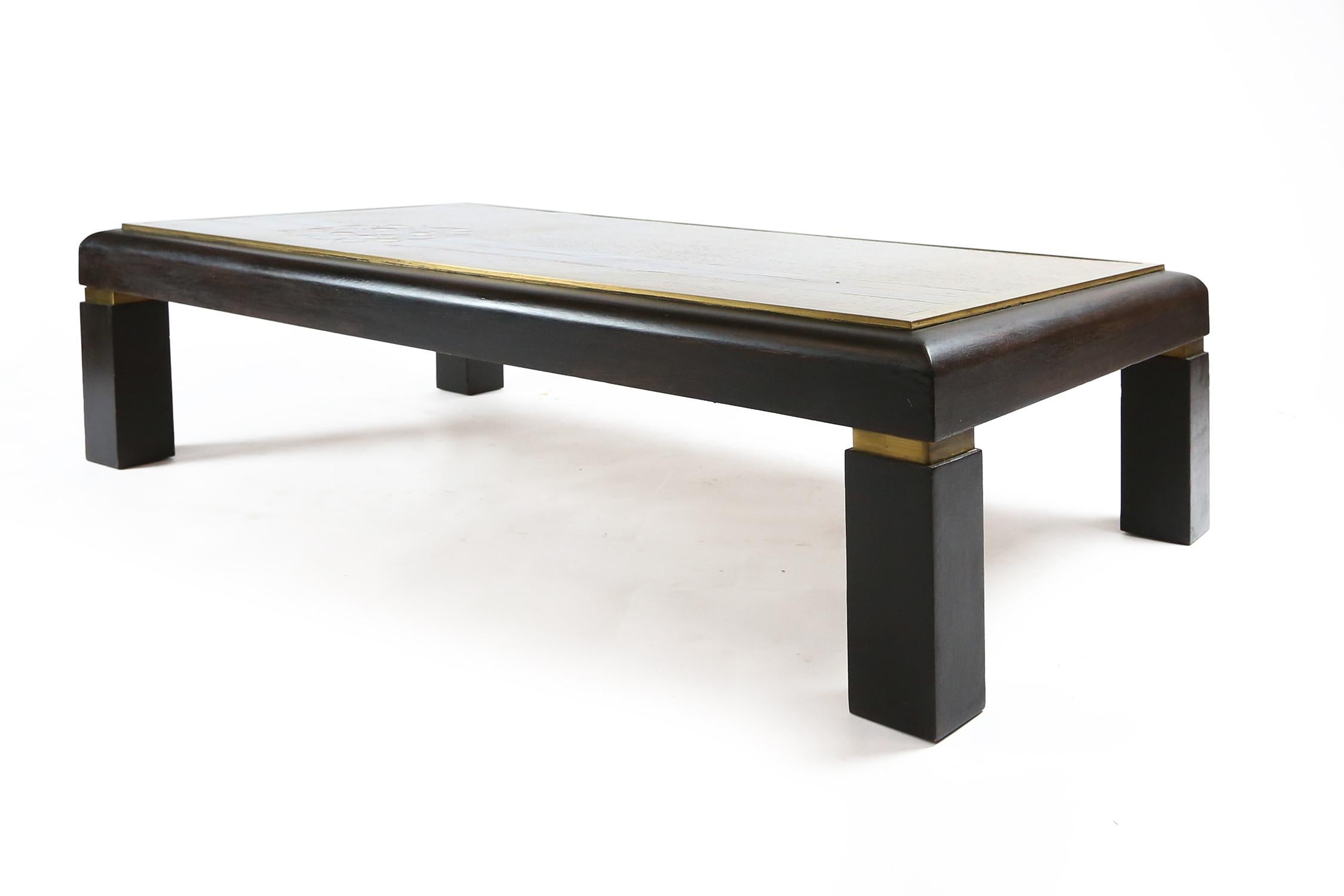 Mid-Century Modern Ceramic Coffee Table by Denisco, Italy 1970s