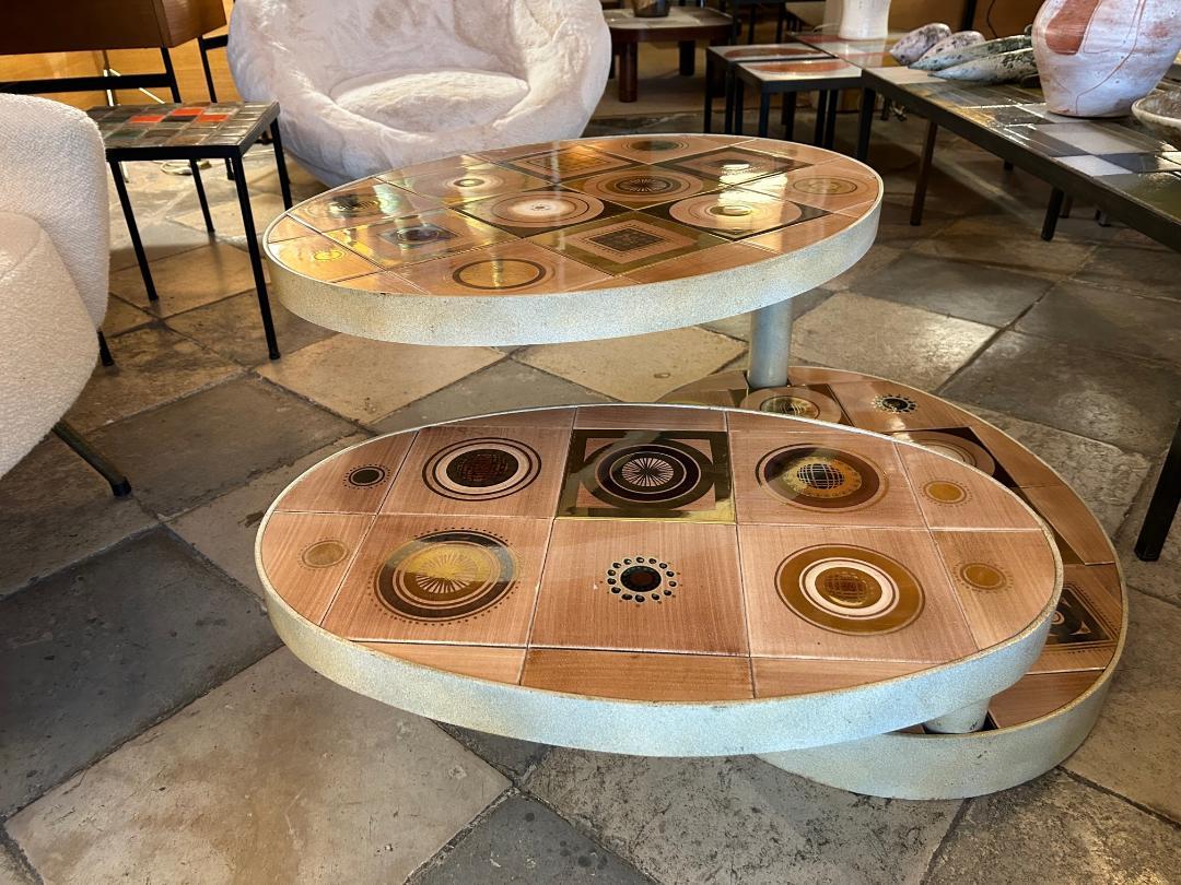 Ceramic Coffee Table by Georges Pelletier, France, 1970s For Sale 5