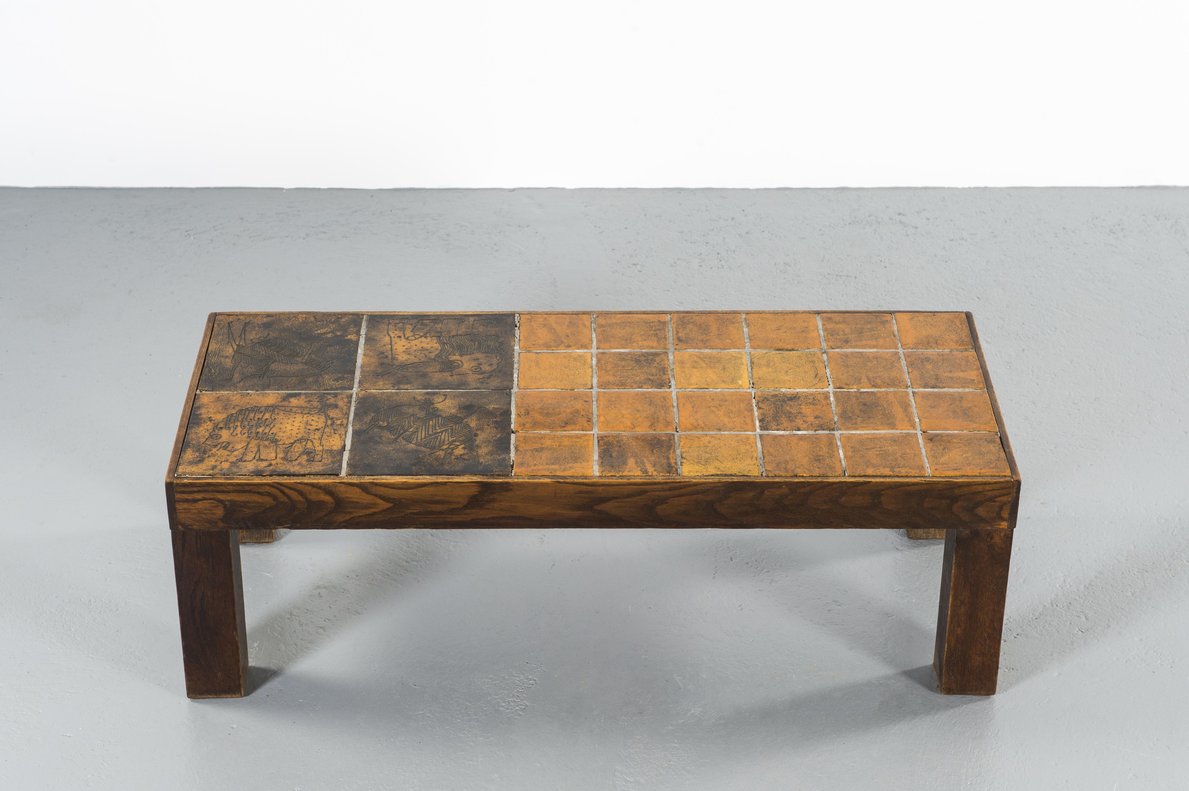 Ceramic Coffee Table by Jacques Blin, 1945 at 1stDibs