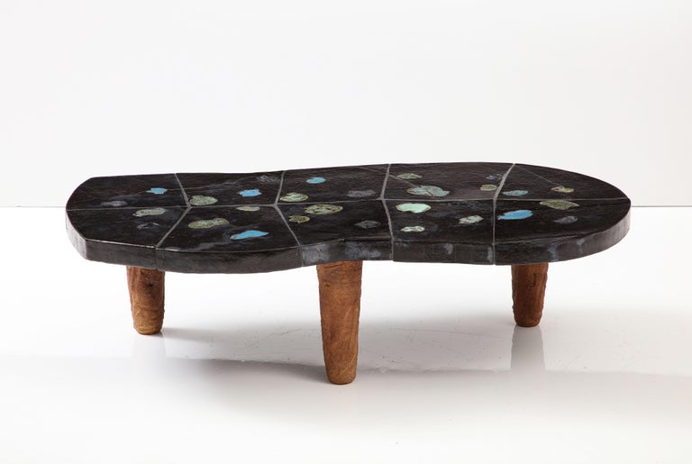 Ceramic coffee table by Jean-Pierre Viot, France, 2019 (Signed) 

Rare and unique coffee table with smart design + exquisite ceramic construction.
