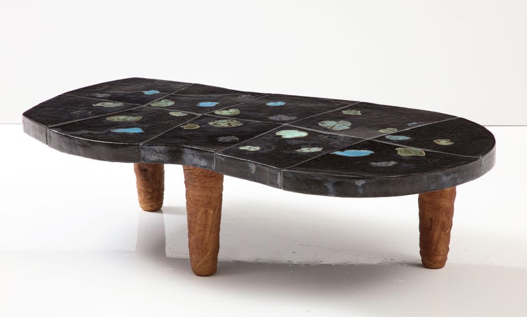 Ceramic Coffee Table by Jean-Pierre Viot, France, 2019, 'Signed'   2