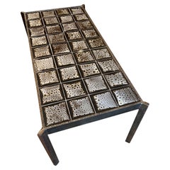 Tavolino in ceramica di Mado Jolain, anni '60