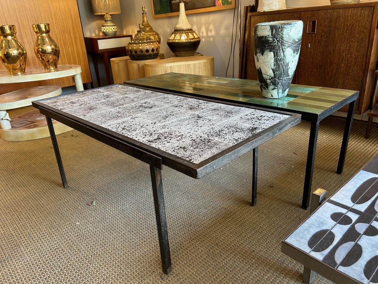 Couchtisch aus Keramik von Mado Jolain, Frankreich, 1960er Jahre (Mitte des 20. Jahrhunderts) im Angebot