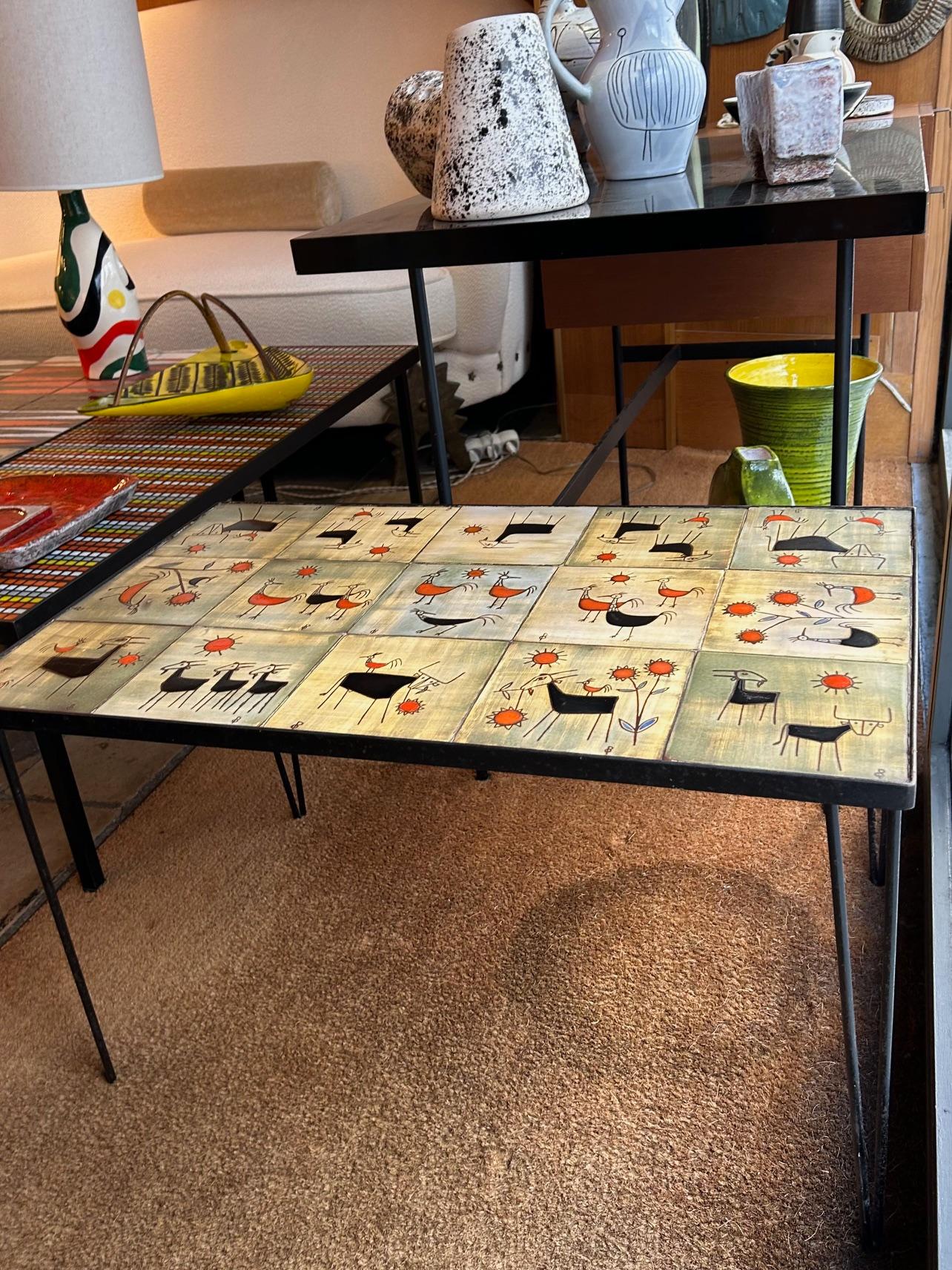 Céramique Table basse Olivier Pettit, France, années 1970 en vente