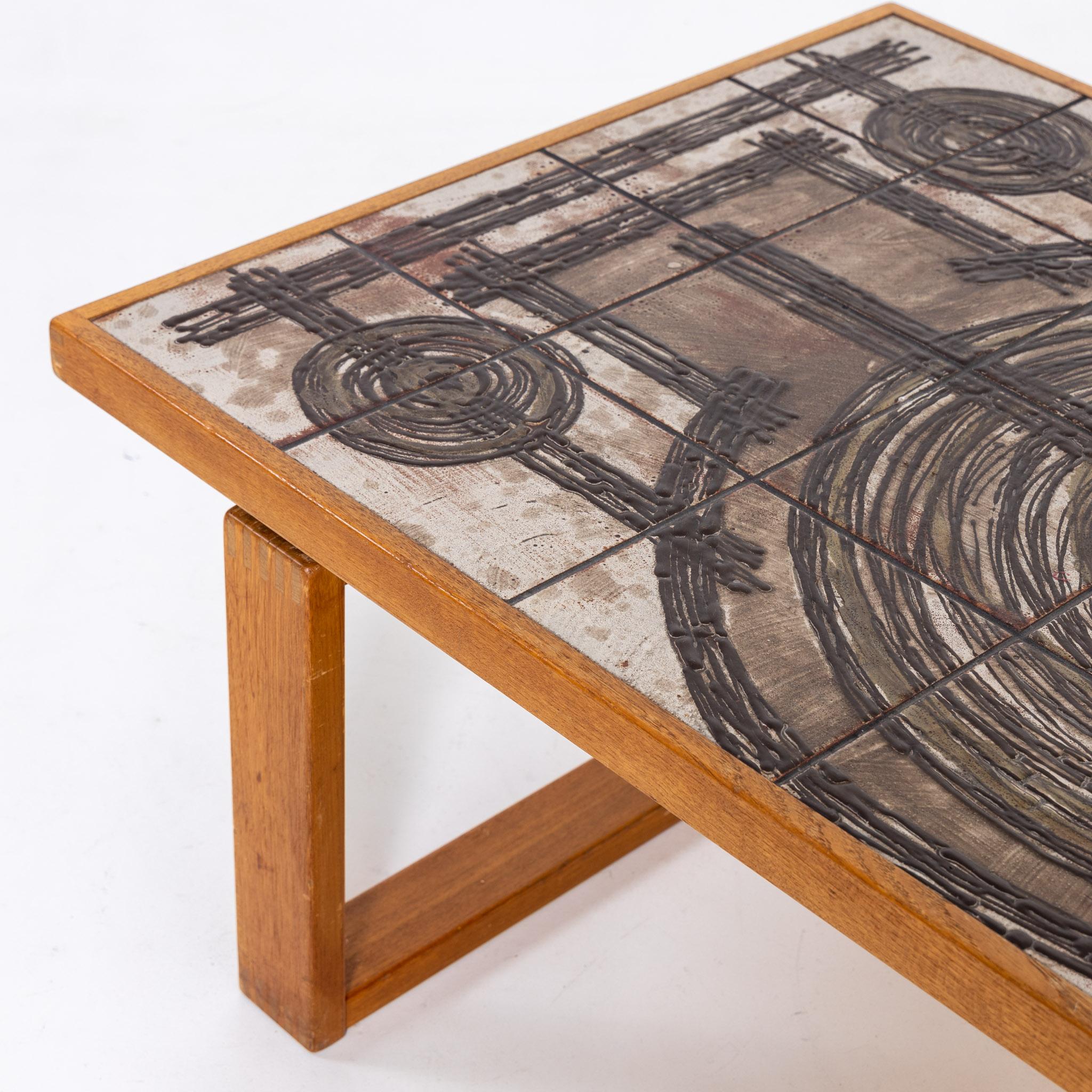 Ceramic Coffee Table by Ox-Art for Trioh, Denmark 1977 4