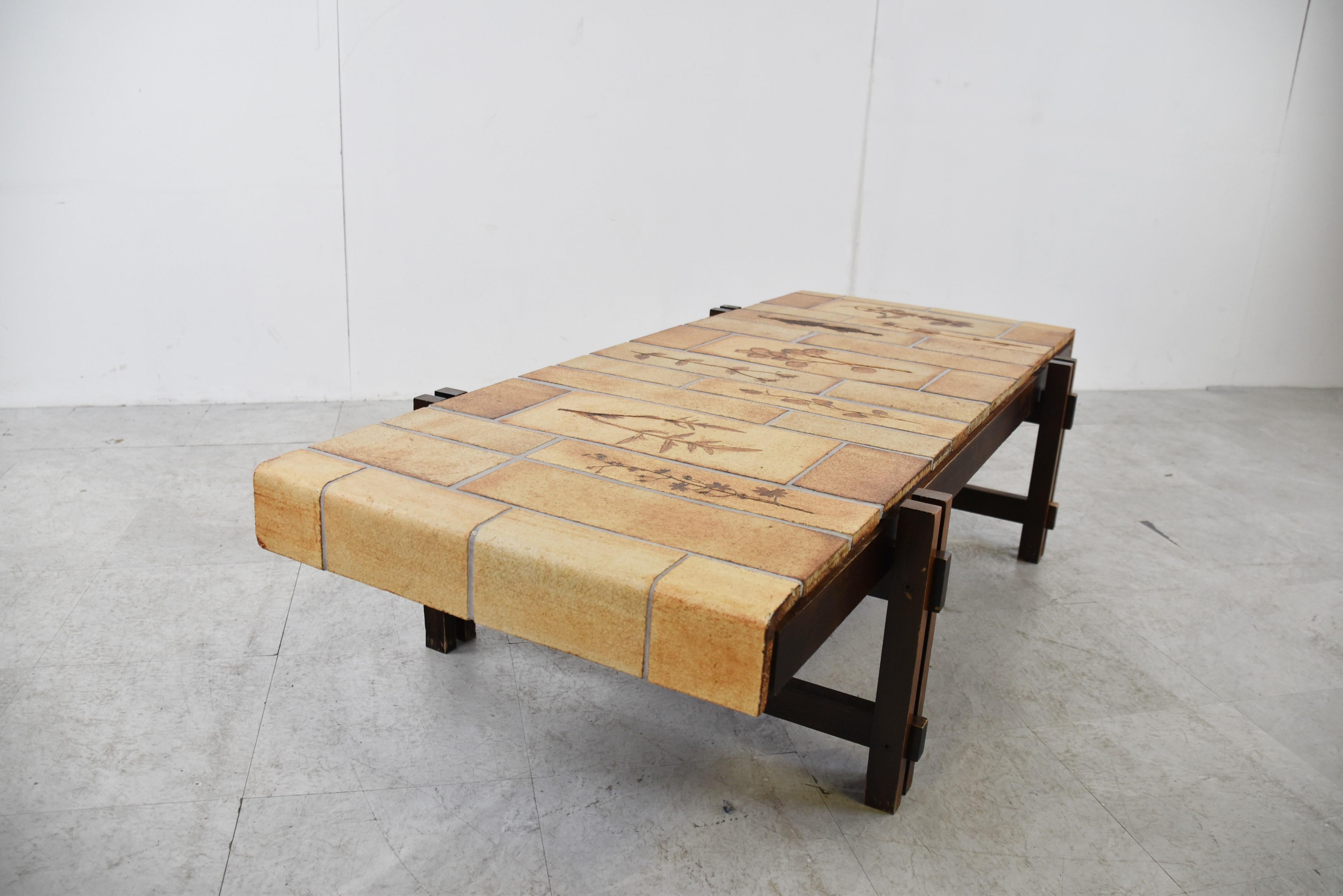 Ceramic Coffee Table by Roger Capron, 1970s In Good Condition For Sale In HEVERLEE, BE