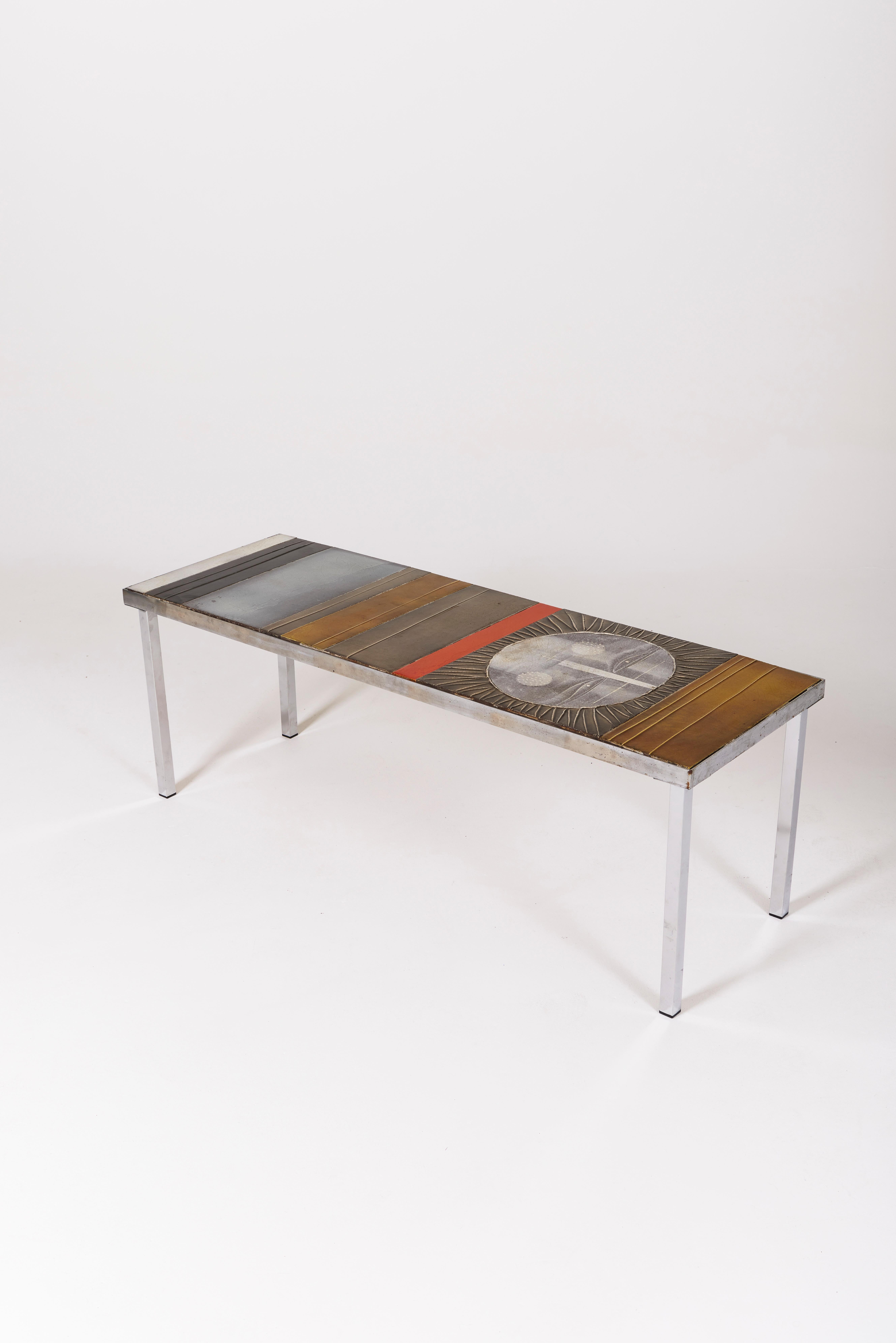 20th Century Ceramic coffee table by Roger Capron