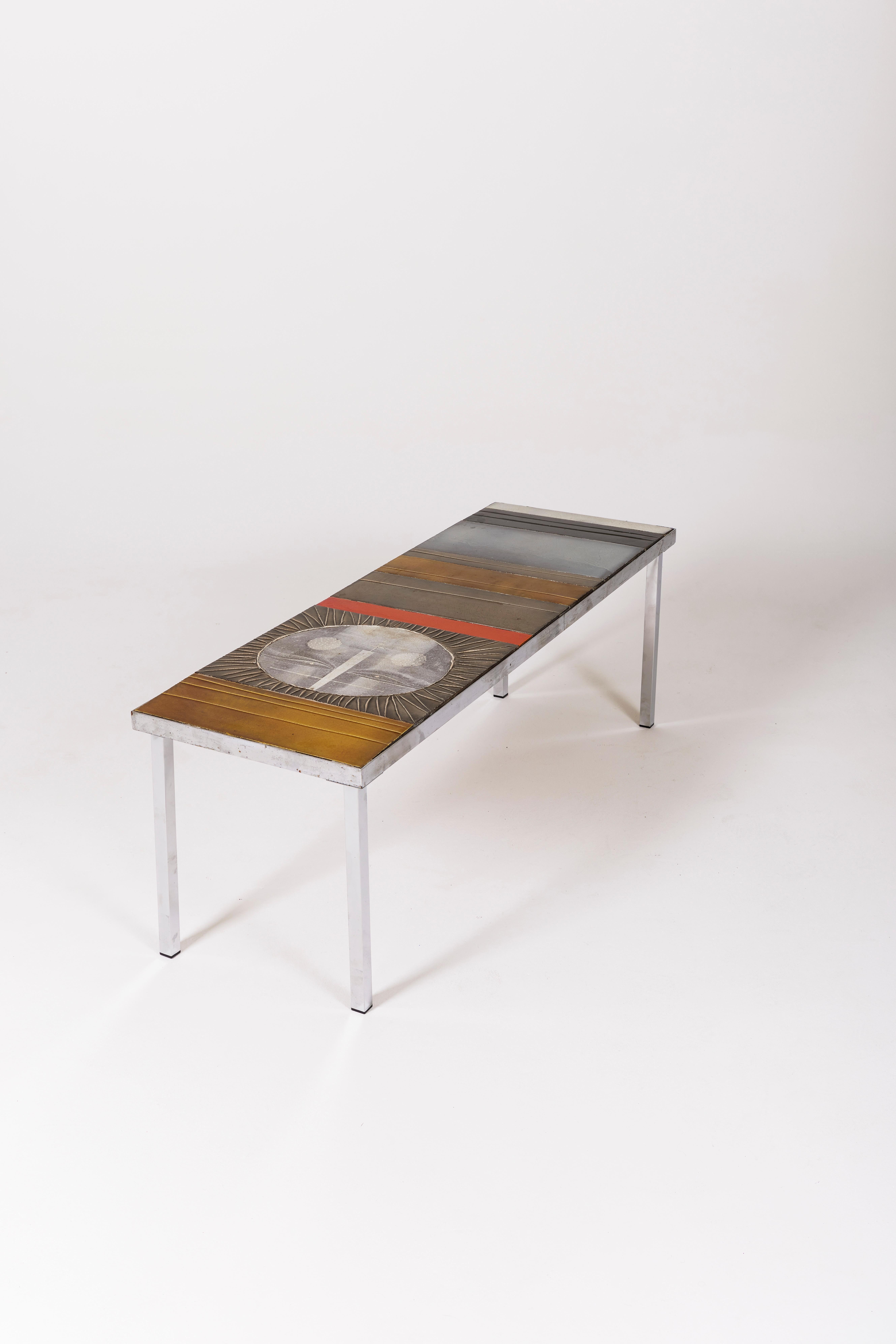 Ceramic coffee table by Roger Capron 1