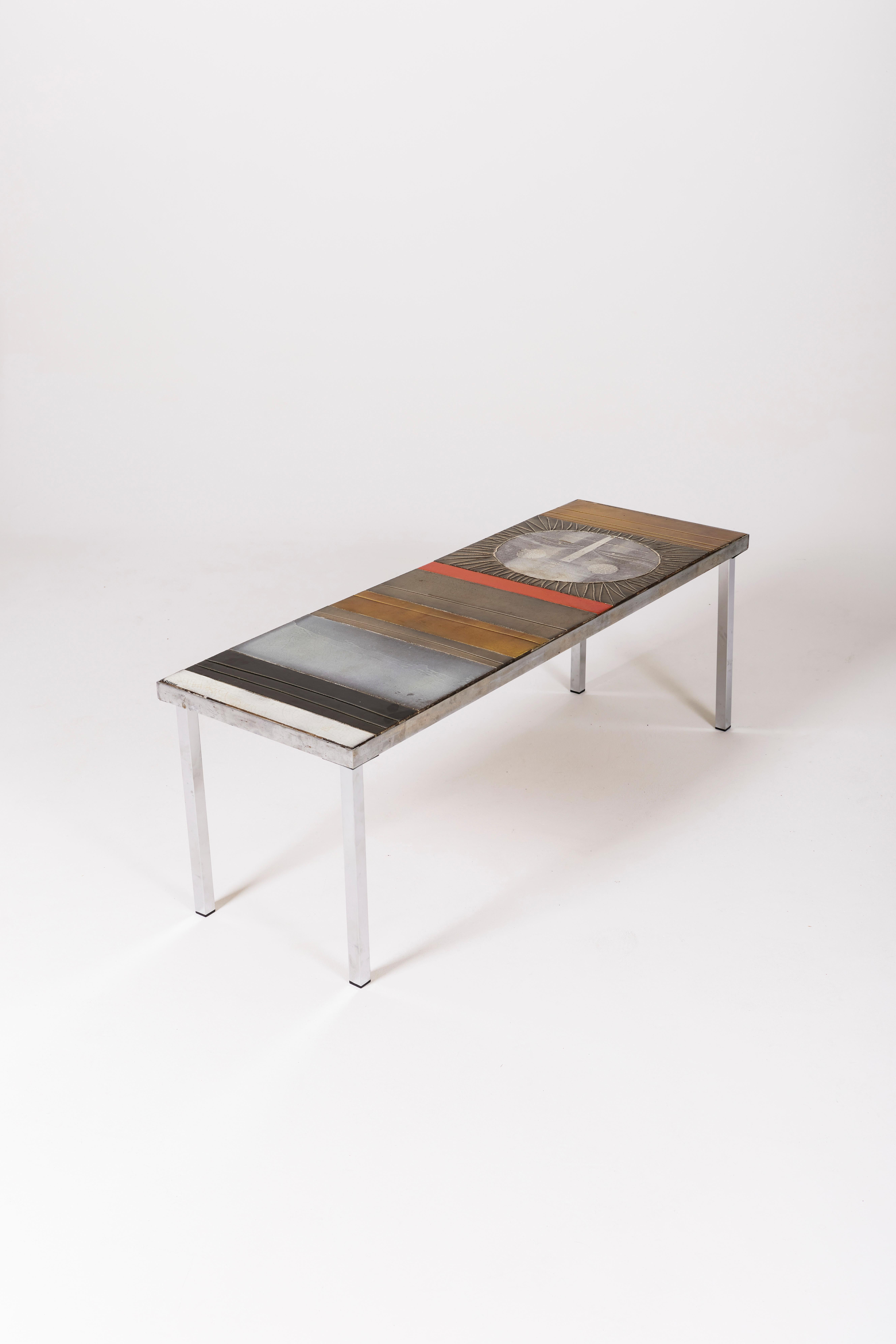 Ceramic coffee table by Roger Capron 3