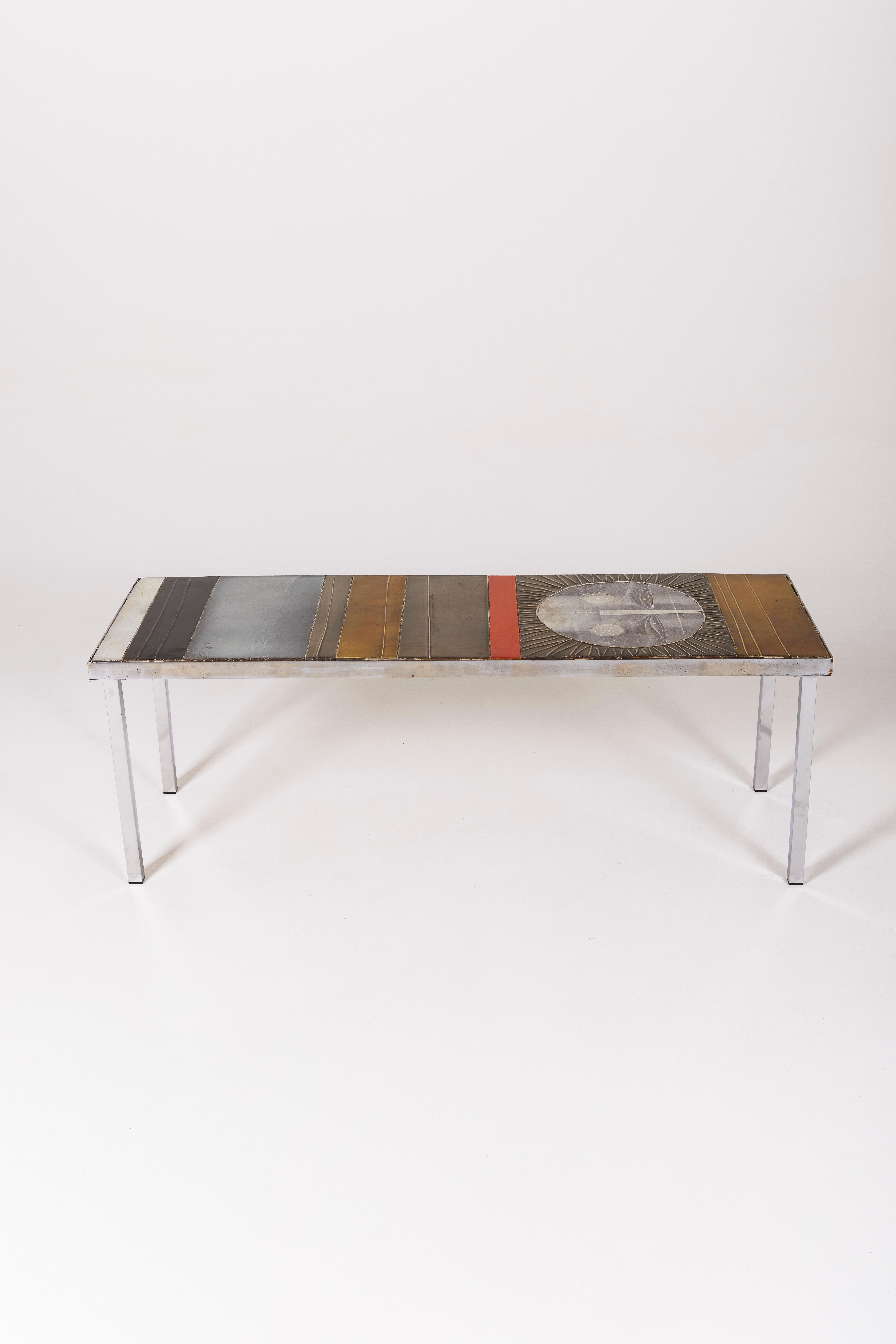 Ceramic coffee table by Roger Capron 4