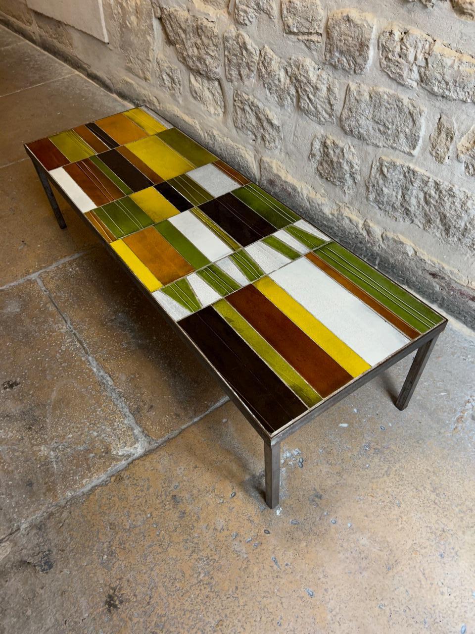 Ceramic Coffee Table by Roger Capron, France, Circa 1960s Bon état - En vente à Paris, FR