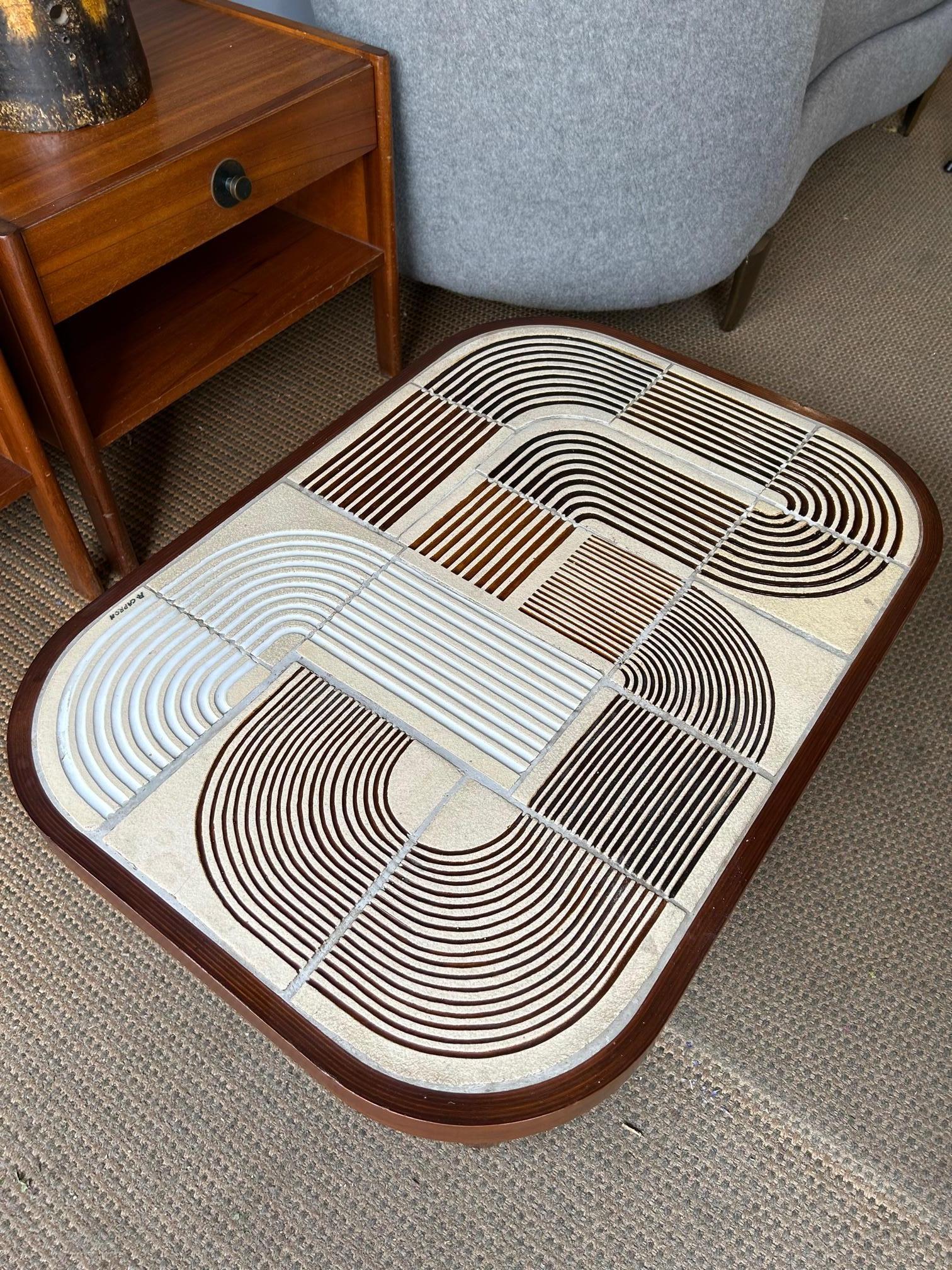 Ceramic Coffee table by Roger Capron, France, 1960s 1