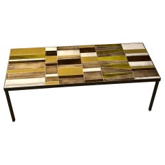 Ceramic Coffee Table by Roger Capron, France, 1960s