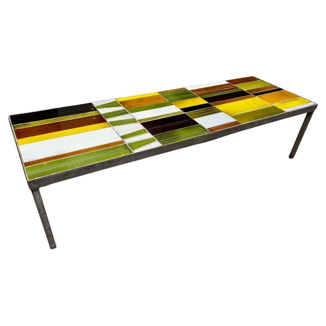Ceramic Coffee Table by Roger Capron, France, 1960s