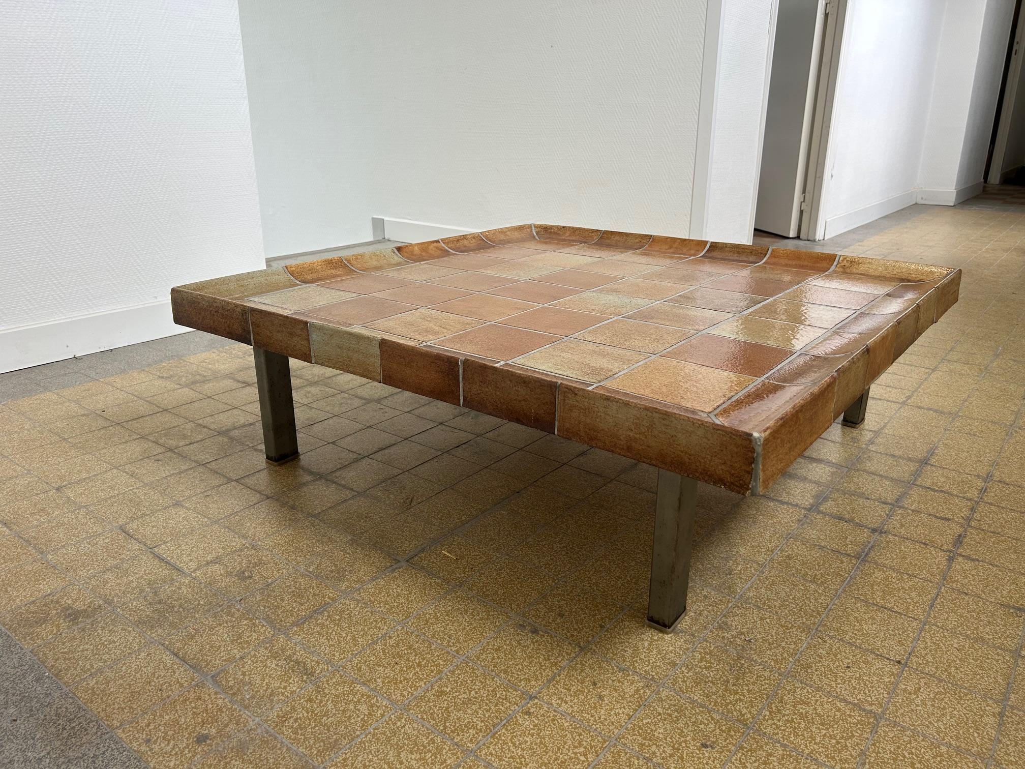 Tavolino in ceramica di Roger Capron, Francia, anni '60 circa in vendita 3