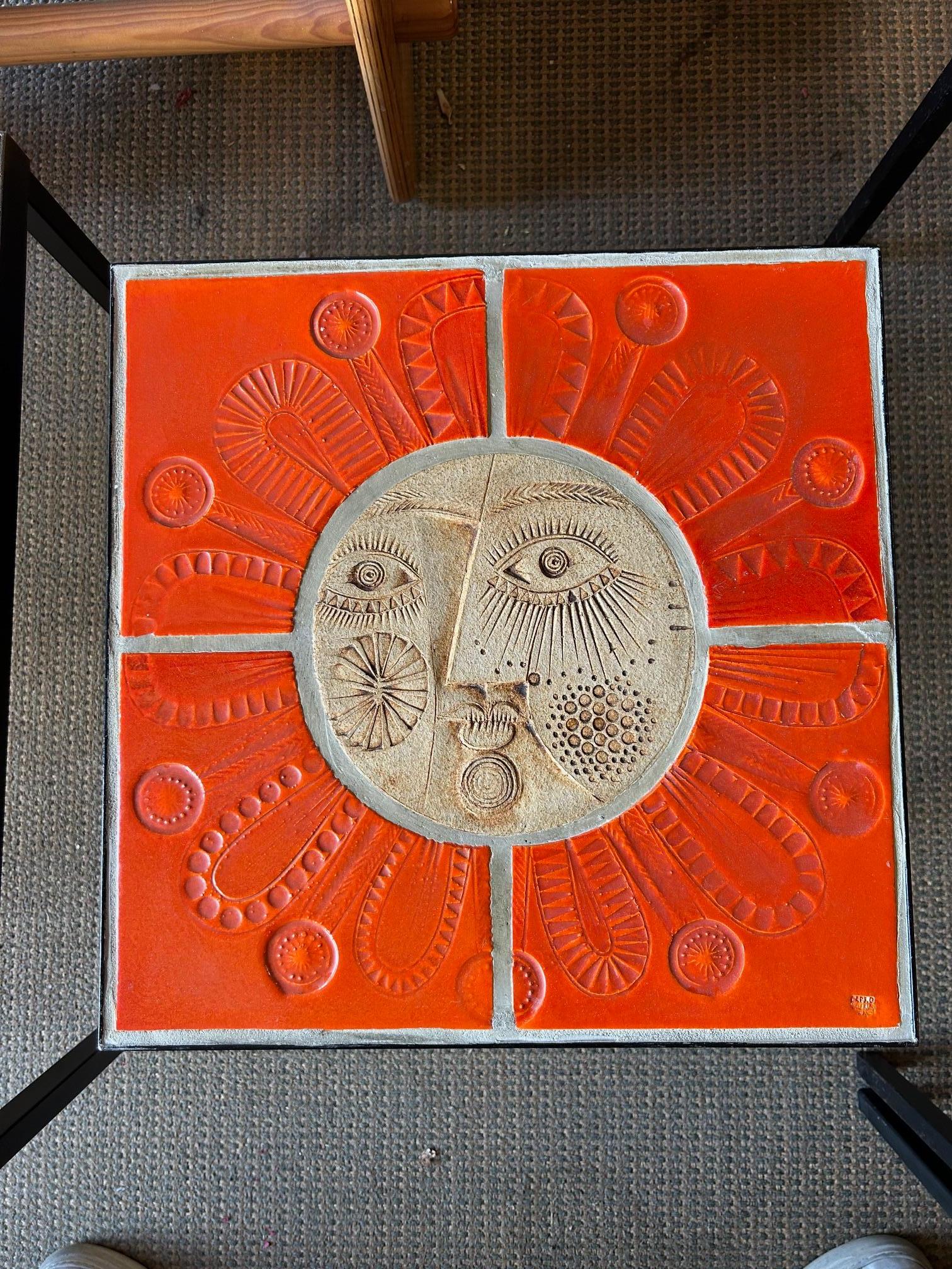 Moderno Ceramic Coffee Table by Roger Capron, France, Circa 1960s in vendita