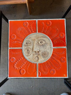 Ceramic Coffee Table by Roger Capron, France, Circa 1960s