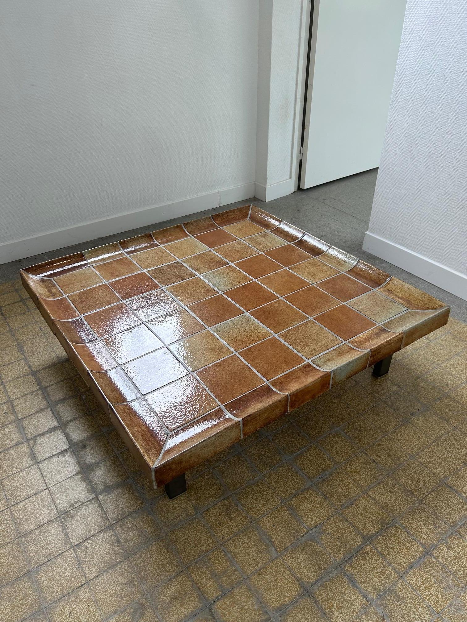 Francese Tavolino in ceramica di Roger Capron, Francia, anni '60 circa in vendita