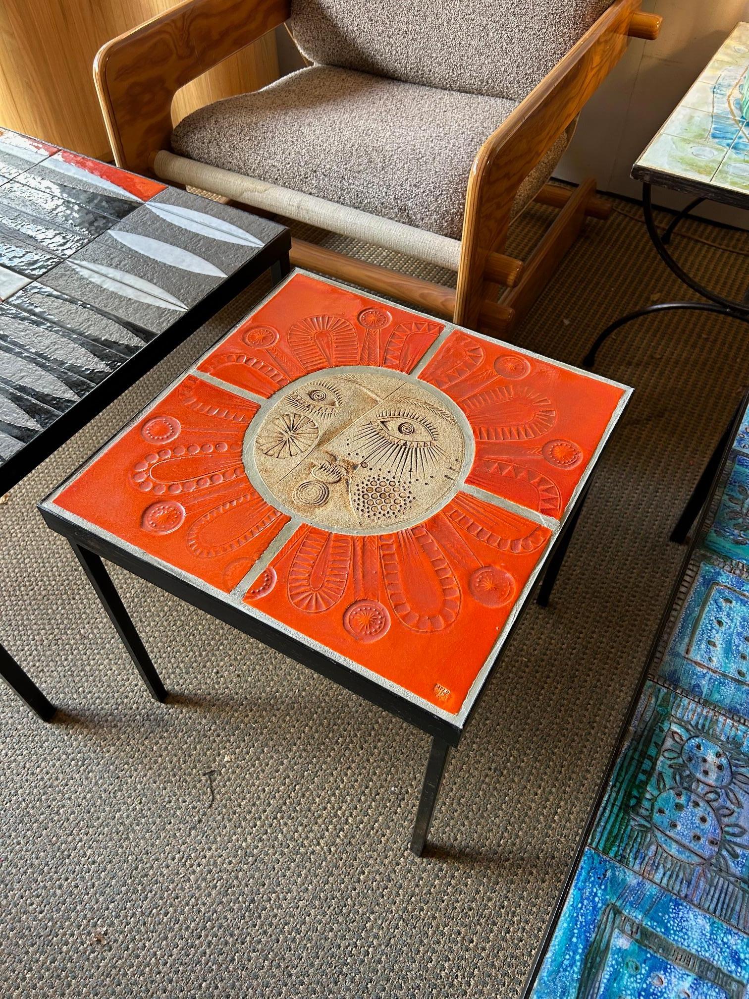 Francese Ceramic Coffee Table by Roger Capron, France, Circa 1960s in vendita
