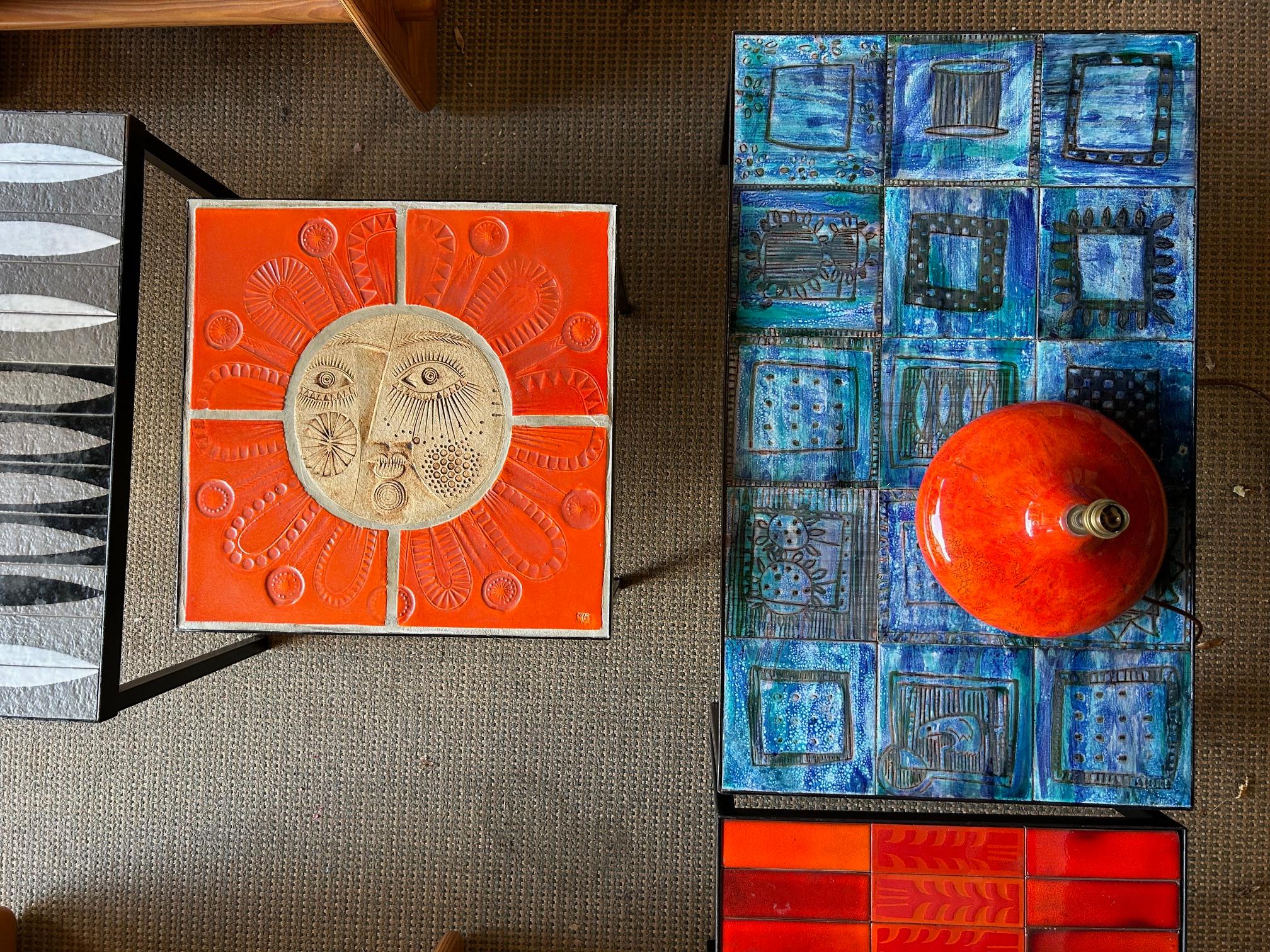 Fatto a mano Ceramic Coffee Table by Roger Capron, France, Circa 1960s in vendita