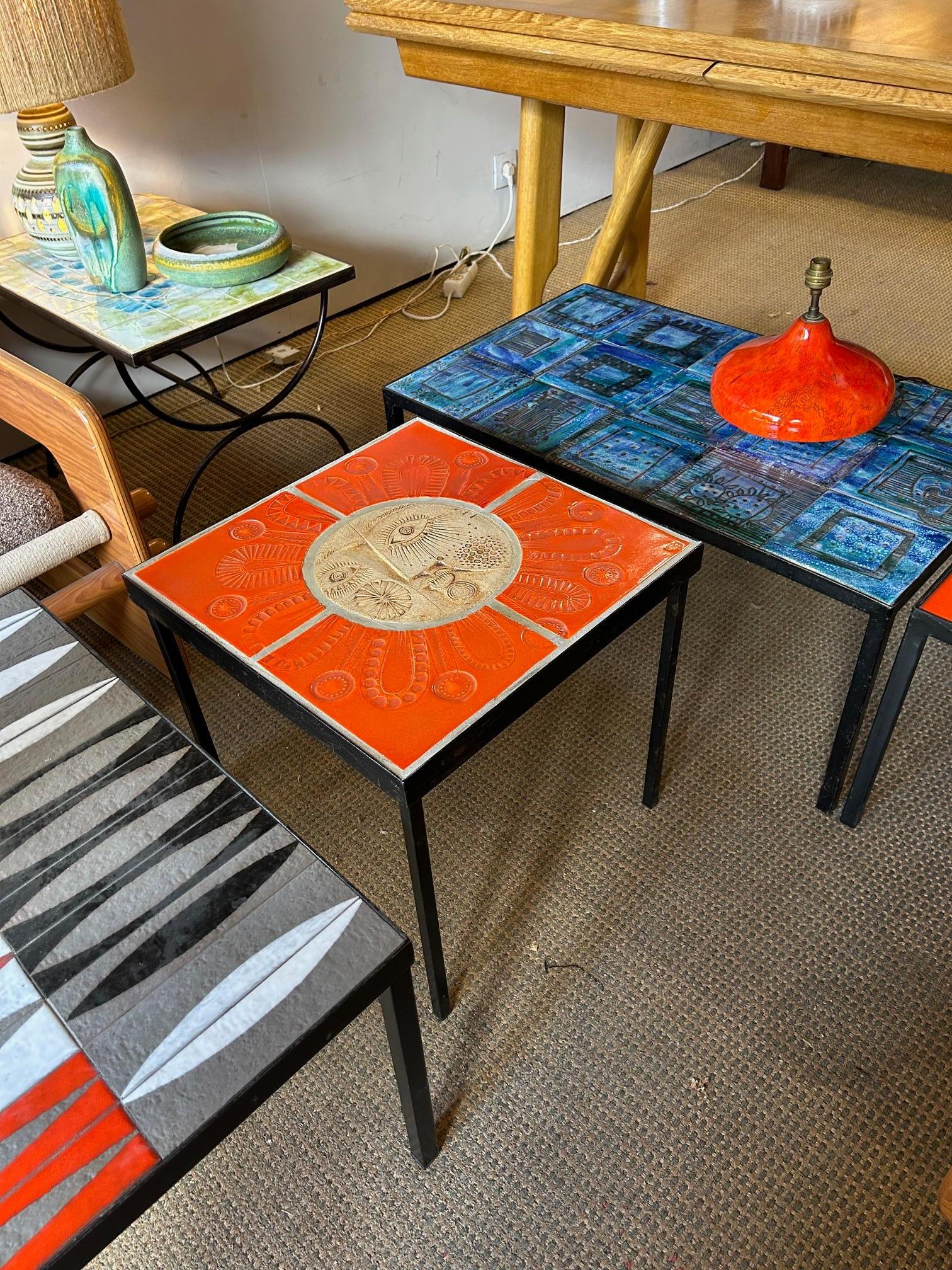 Ceramic Coffee Table by Roger Capron, France, Circa 1960s In condizioni buone in vendita a Paris, FR