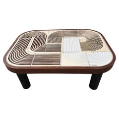 Ceramic Coffee Table by Roger Capron, Vallauris, France, 1960-70s