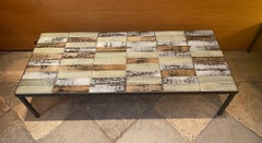 Table basse en céramique de Roger Capron, Vallauris, France, années 1960