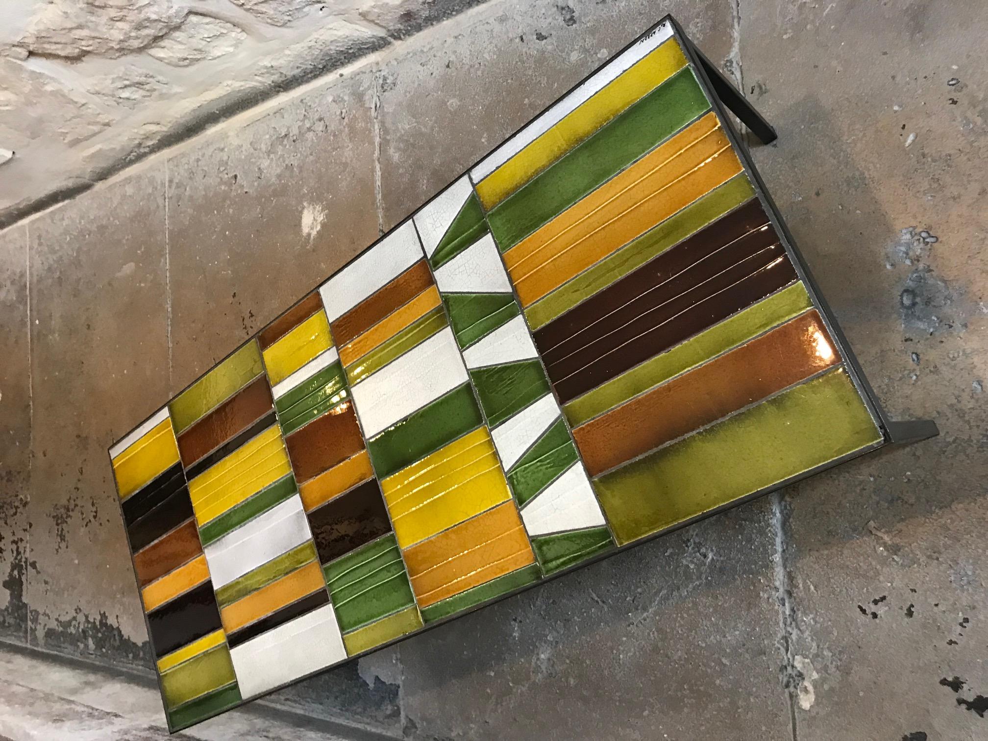 Ceramic Coffee Table by Roger Capron, Vallauris, France, 1960s In Good Condition For Sale In Paris, FR