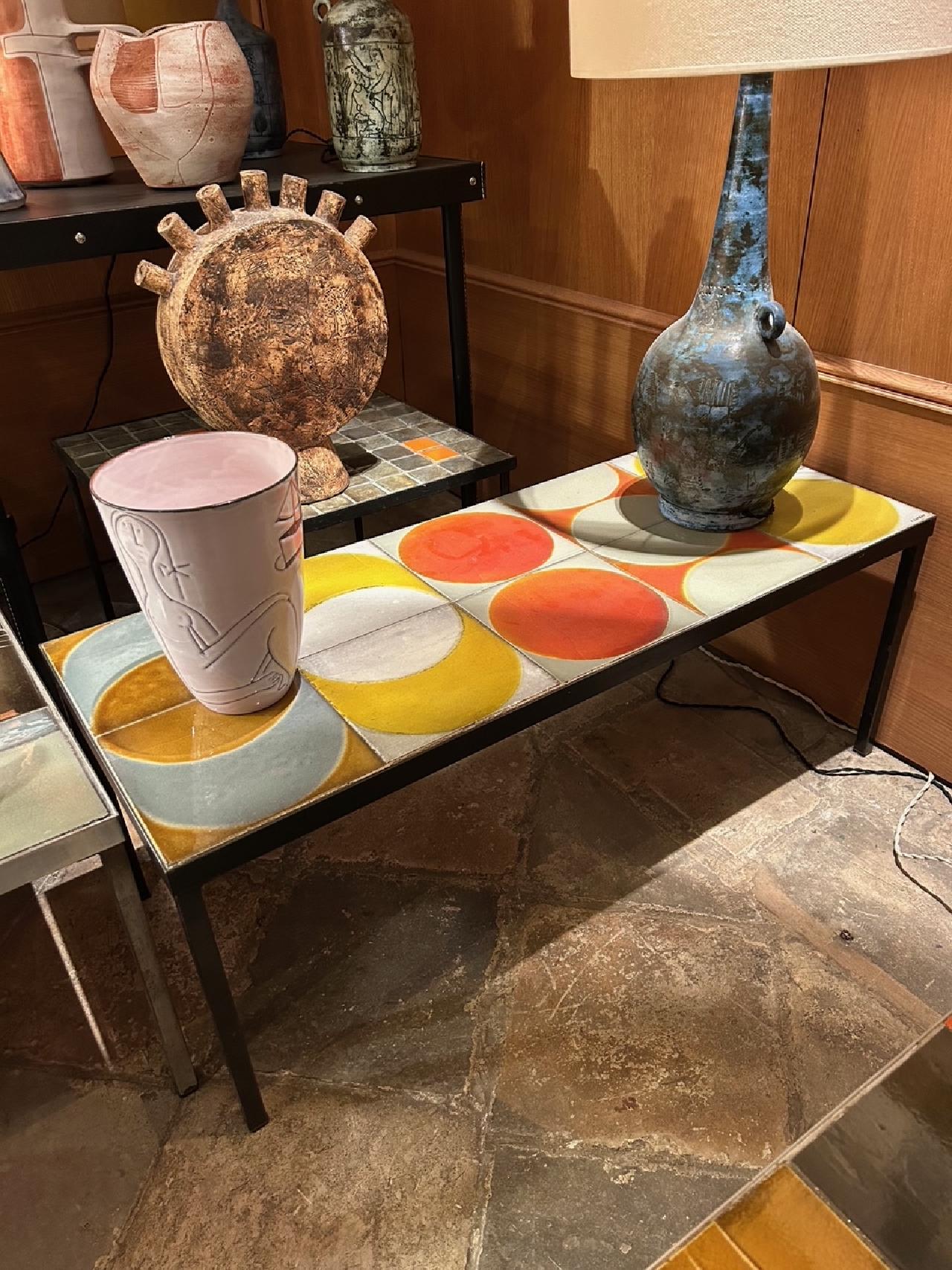 Tavolino in ceramica di Roger Capron, Vallauris, Francia, anni '1960 in vendita 2