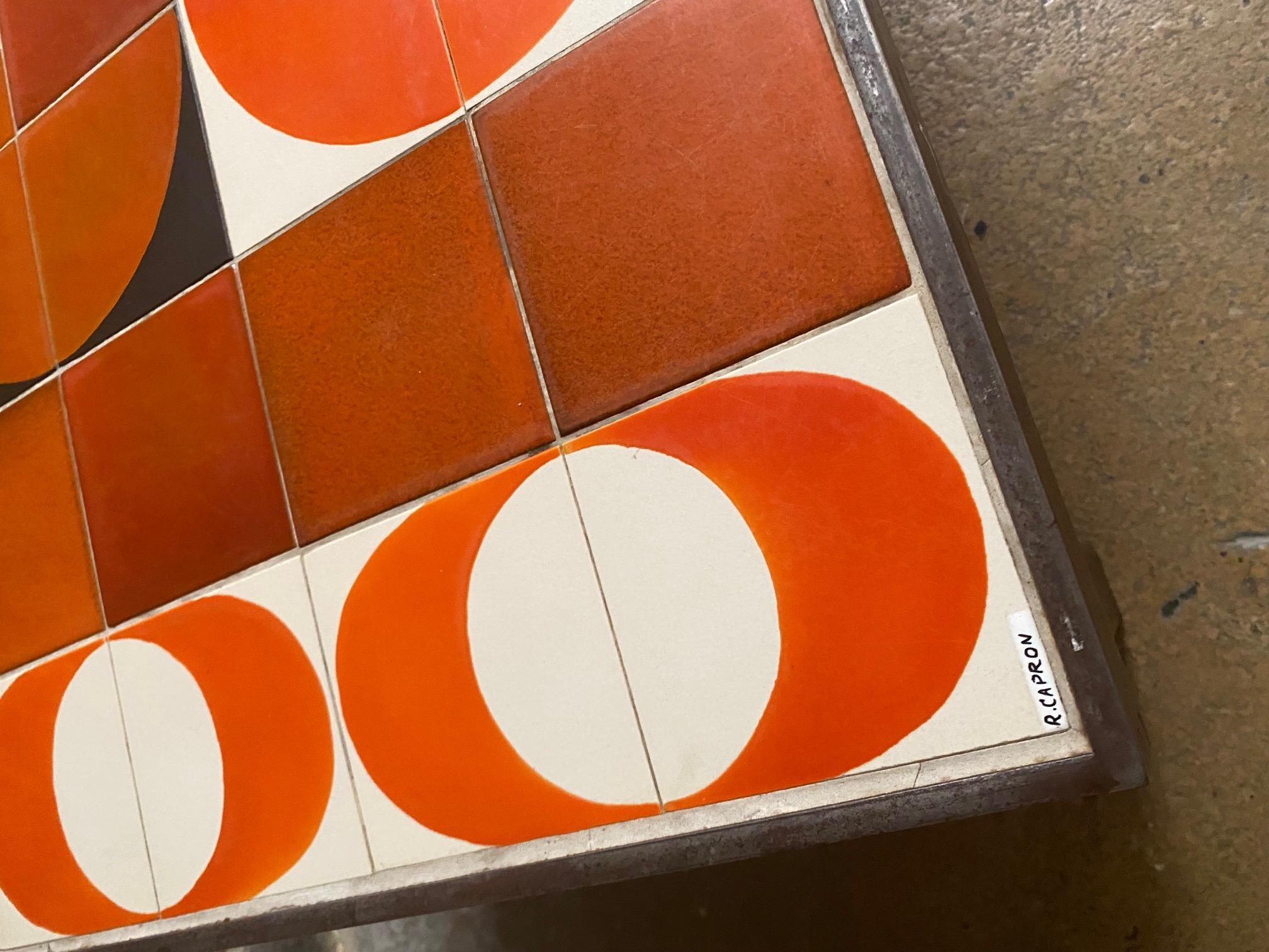 Fine XX secolo Tavolino in ceramica di Roger Capron, Vallauris, Francia, anni '1970 in vendita