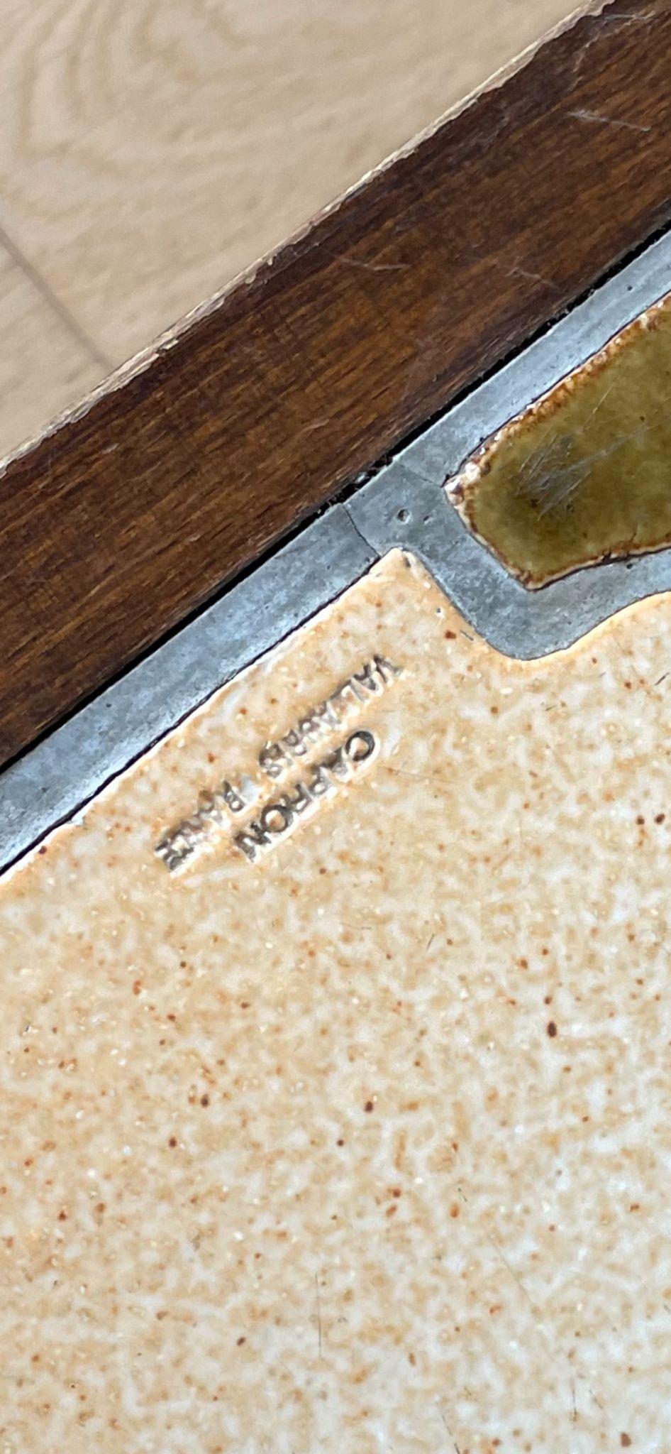 Mid-Century Modern Table basse en céramique de Roger Capron, Vallauris, France en vente