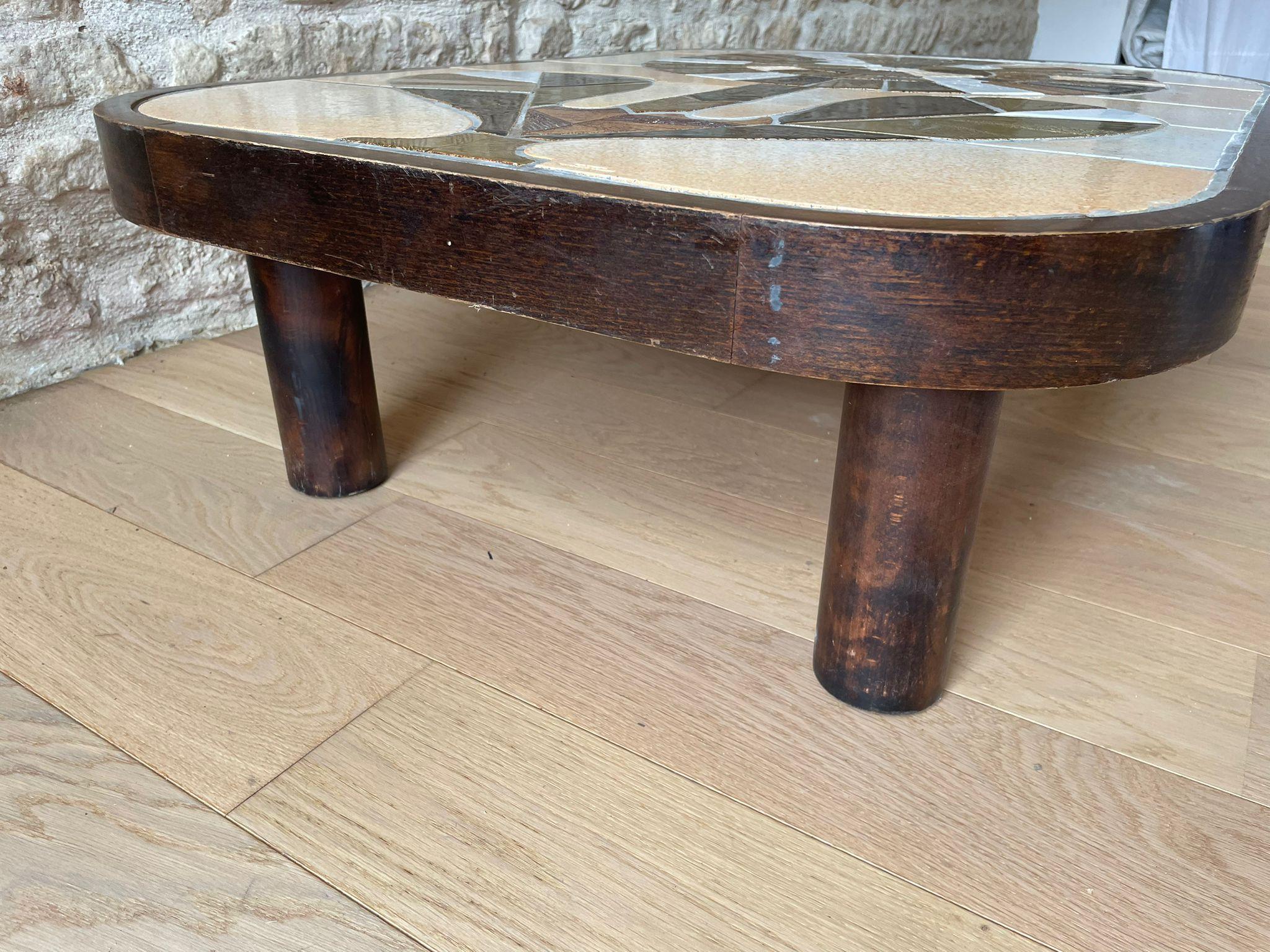 Table basse en céramique de Roger Capron, Vallauris, France en vente 3