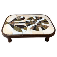 Ceramic coffee table by Roger Capron, Vallauris, France