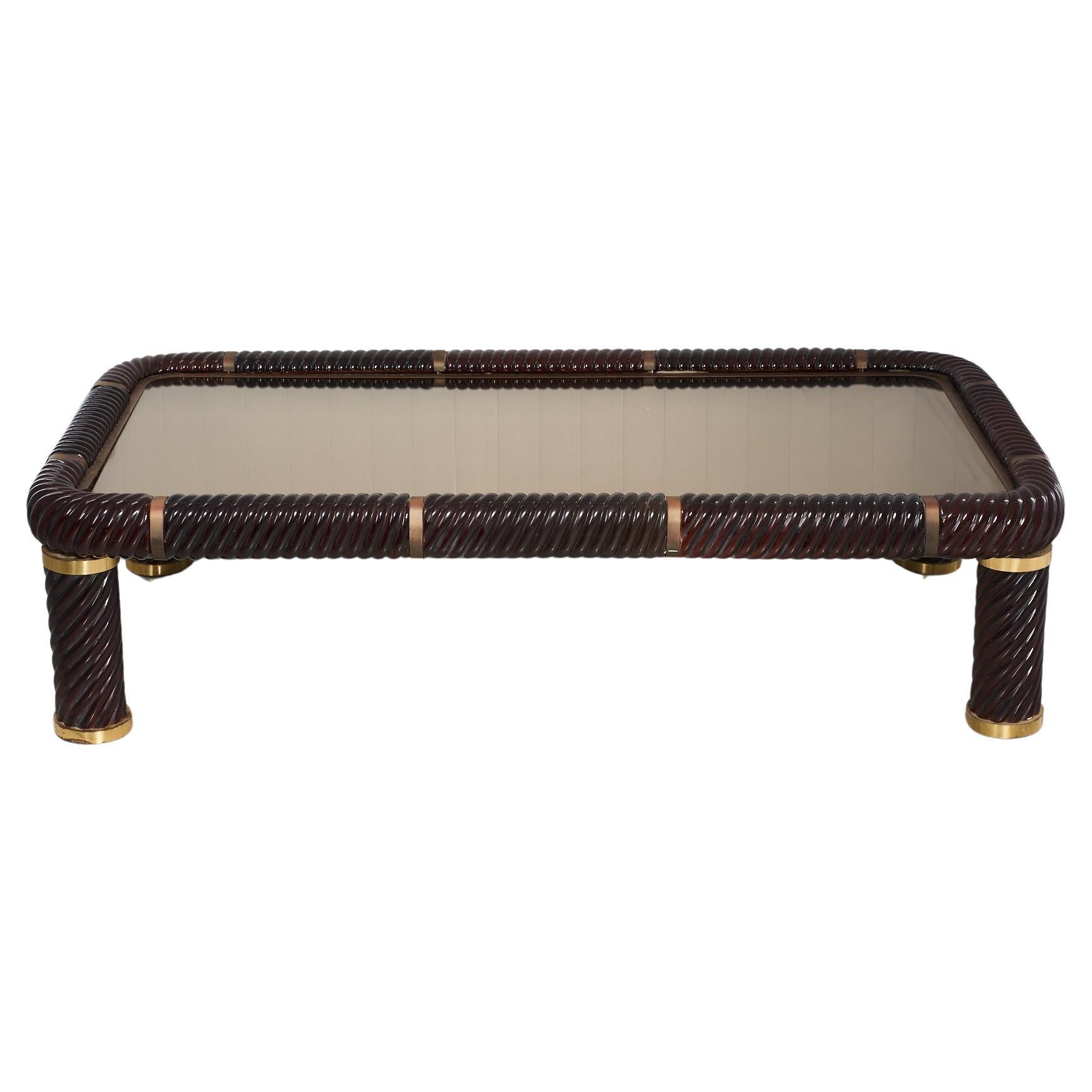 Ceramic coffee table by Tommaso Barbi For Sale