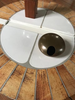 Ceramic Coffee Table "Eucalyptus" by Roger Capron, Vallauris, France, 1970s