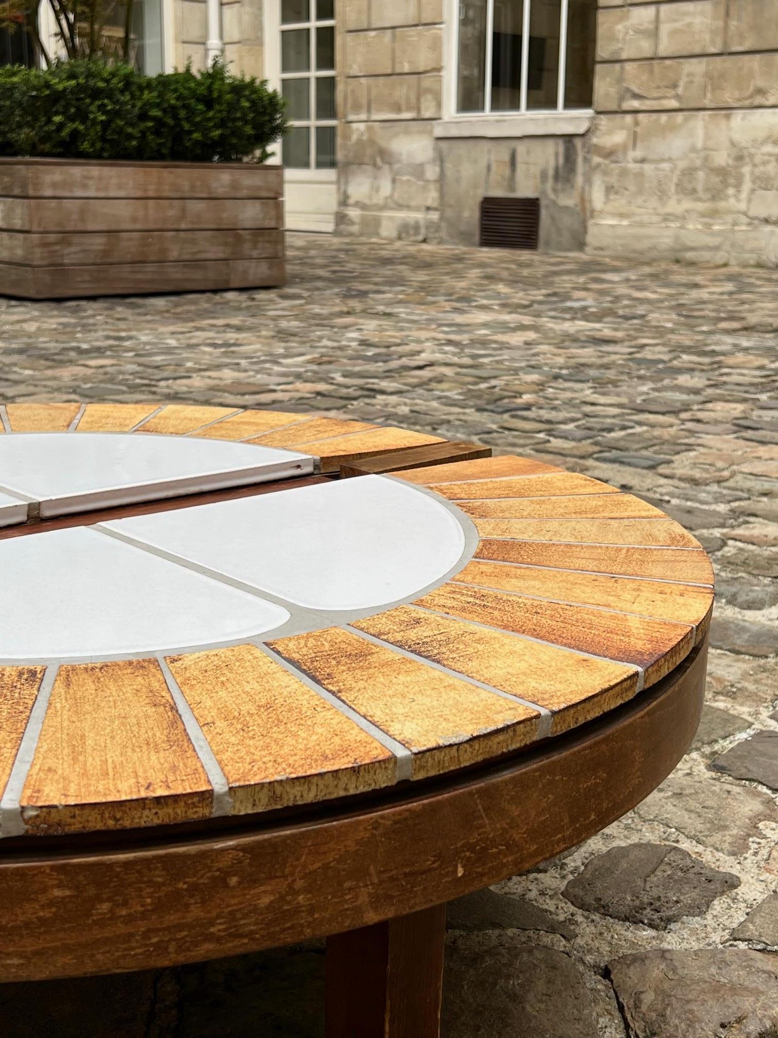 Français Table basse Eucalyptus de Roger Capron, Vallauris, France, 1970 en vente